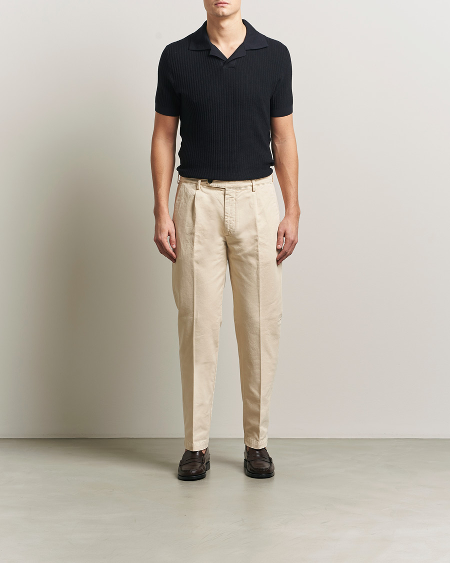Herr | Byxor | Massimo Alba | Ionio Cotton Trousers Light Beige