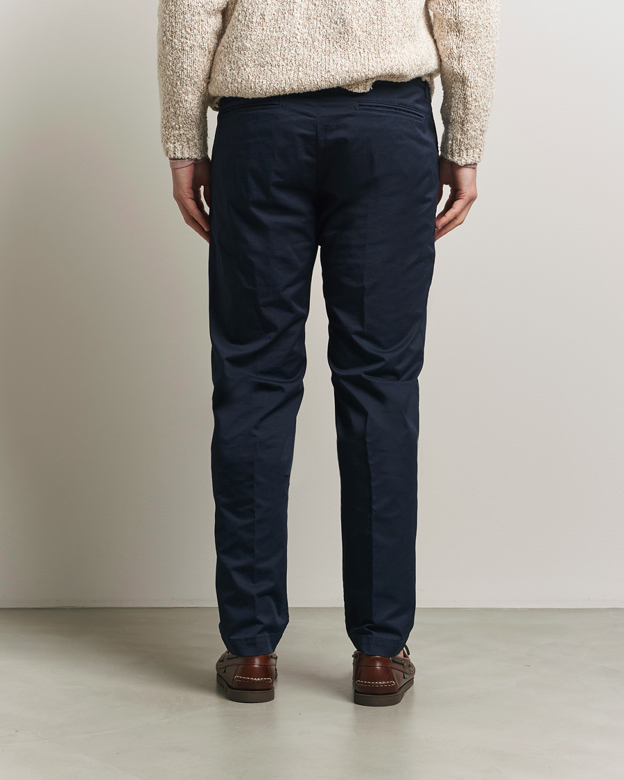 Herr | Byxor | Massimo Alba | Winch Cotton Gabardine Trousers Navy