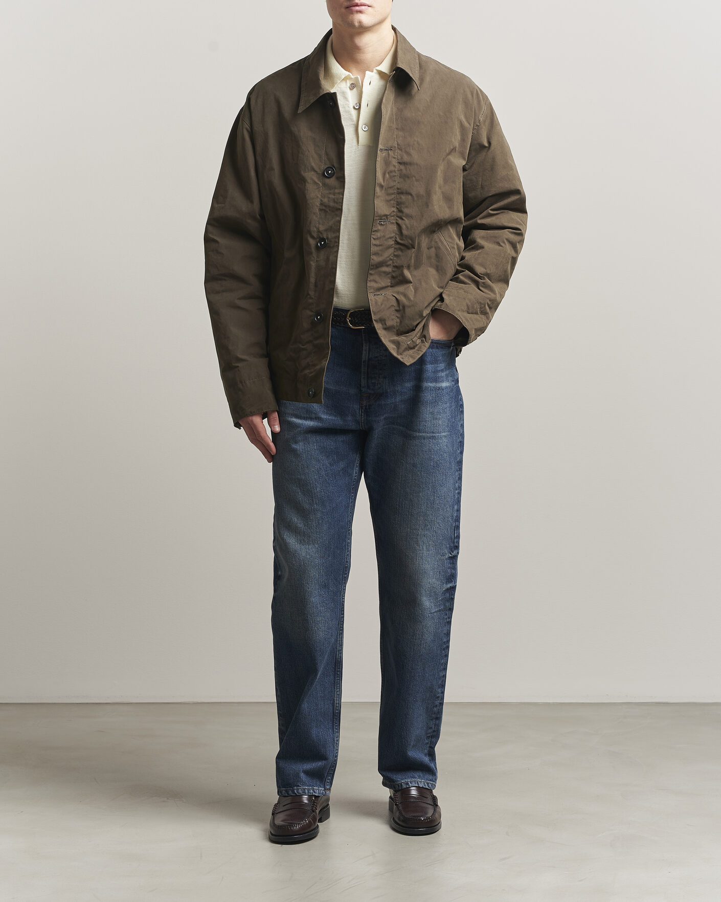 Herr | Jackor | Massimo Alba | Lined Cotton Bomber Jacket Hunter