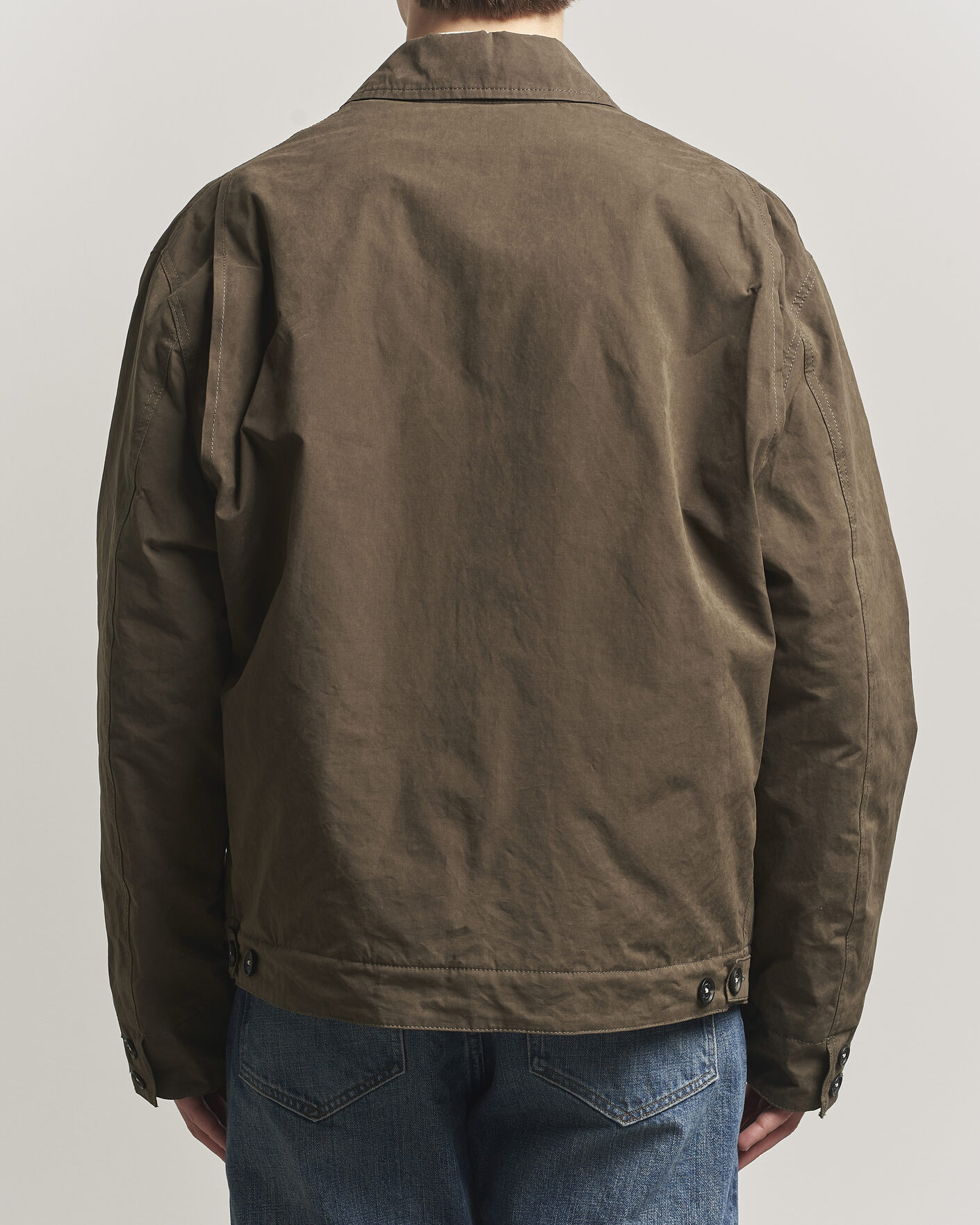 Herr | Jackor | Massimo Alba | Lined Cotton Bomber Jacket Hunter