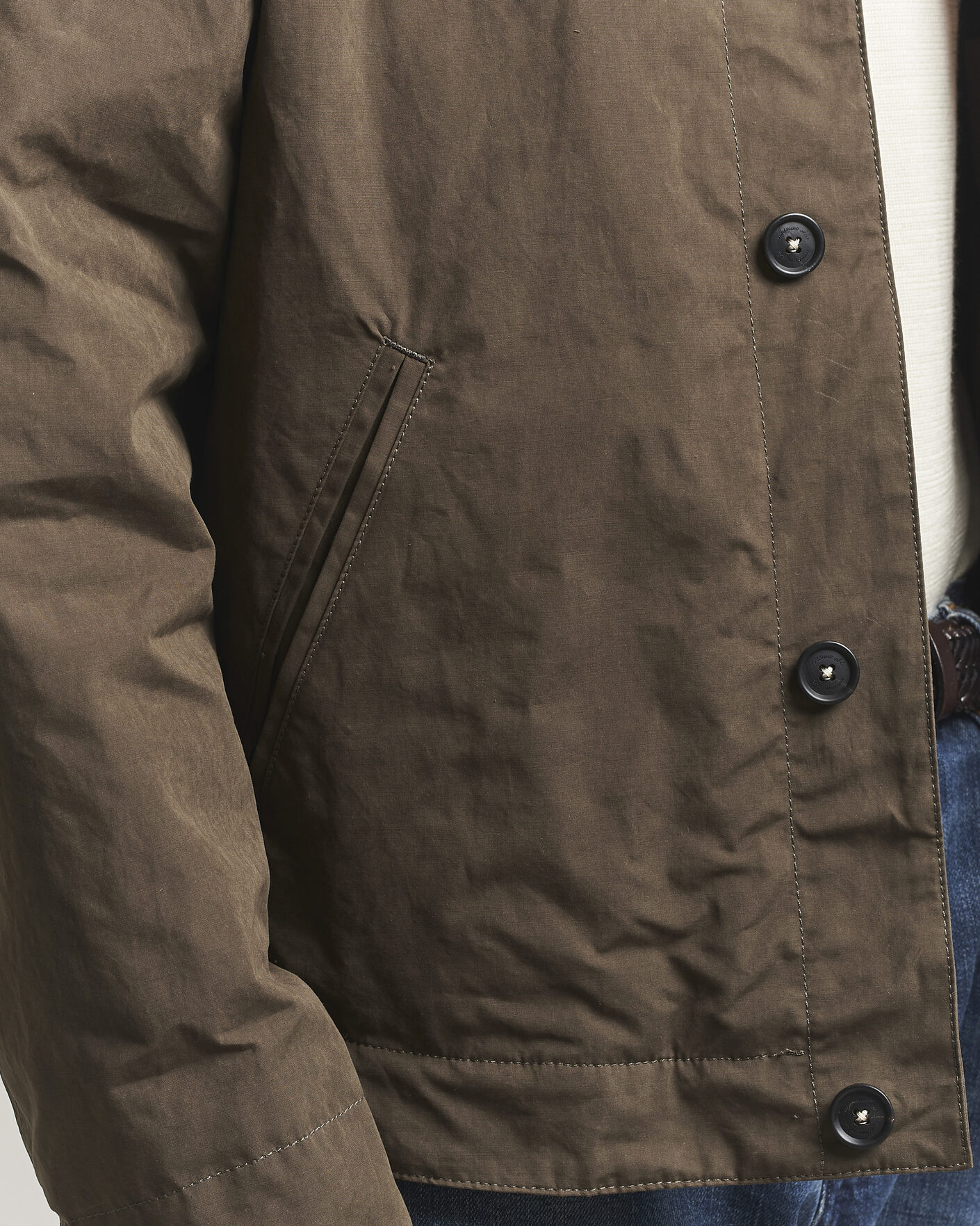 Herr | Jackor | Massimo Alba | Lined Cotton Bomber Jacket Hunter