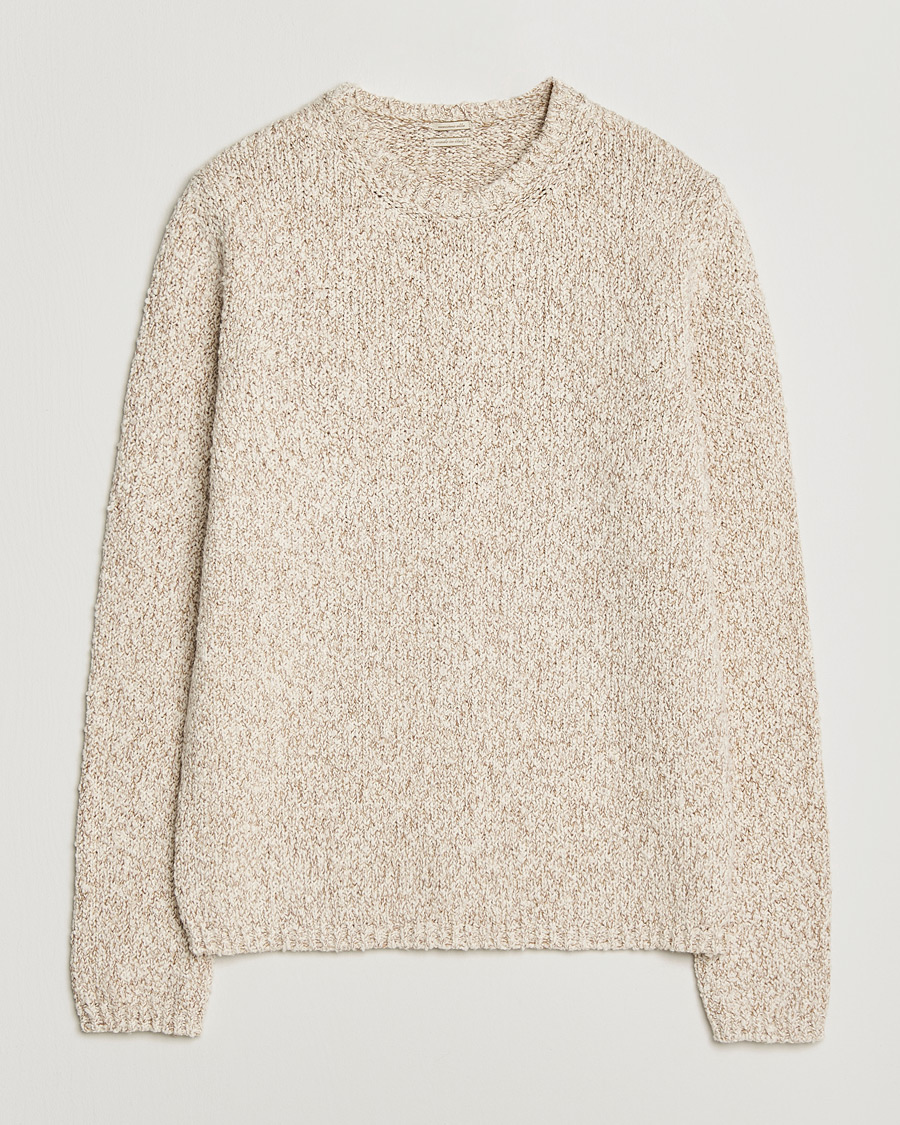 Herr | Tröjor | Massimo Alba | Cotton Boucle Sweater Bronze
