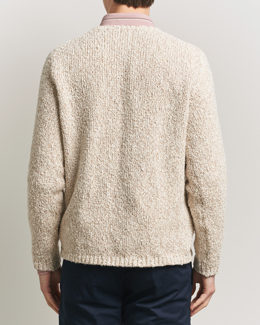 Herr | Tröjor | Massimo Alba | Cotton Boucle Sweater Bronze