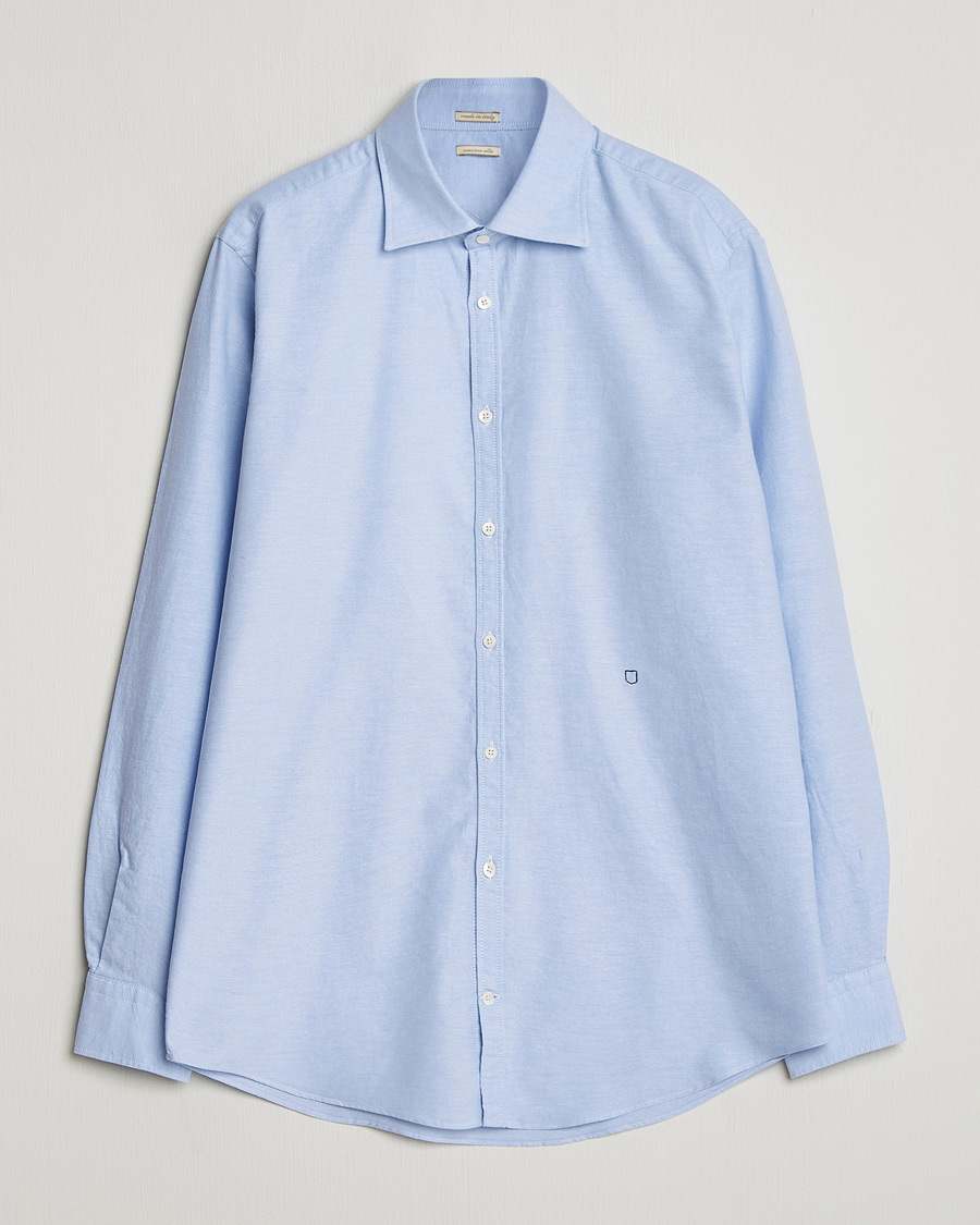 Herr | Skjortor | Massimo Alba | Genova Oxford Shirt Sky Blue