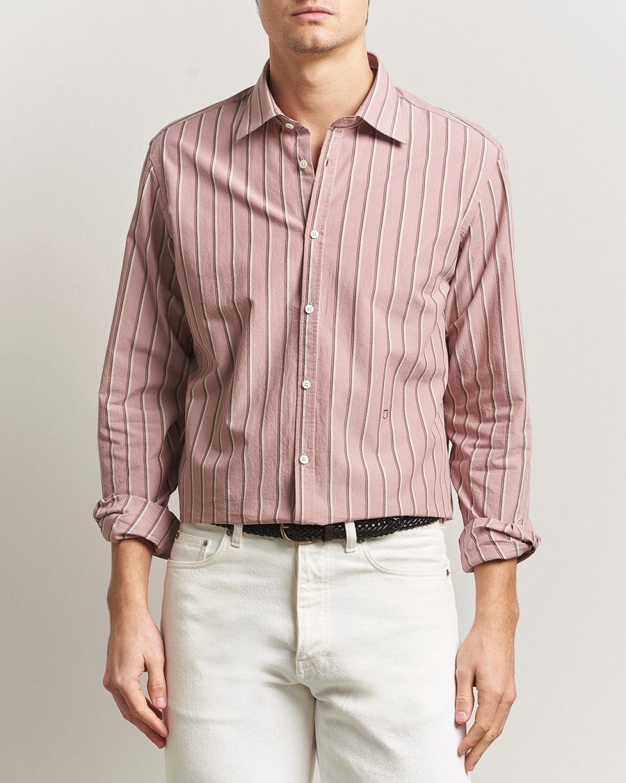 Herr | Skjortor | Massimo Alba | Genova Striped Shirt Old Rose