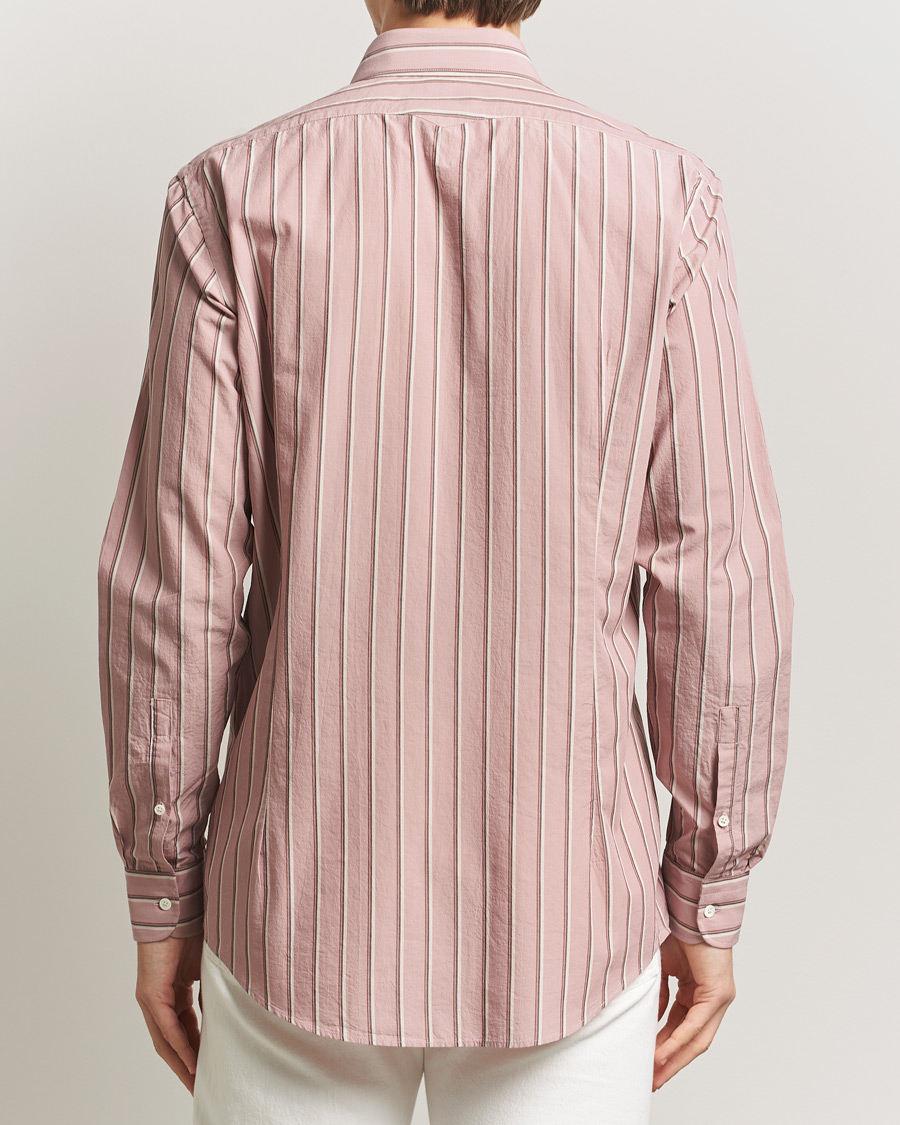 Herr | Skjortor | Massimo Alba | Genova Striped Shirt Old Rose