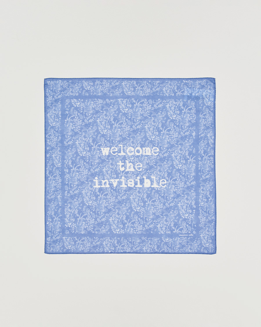 Herr | Näsdukar | Massimo Alba | Printed Cotton Voile Hankerchief Tulip