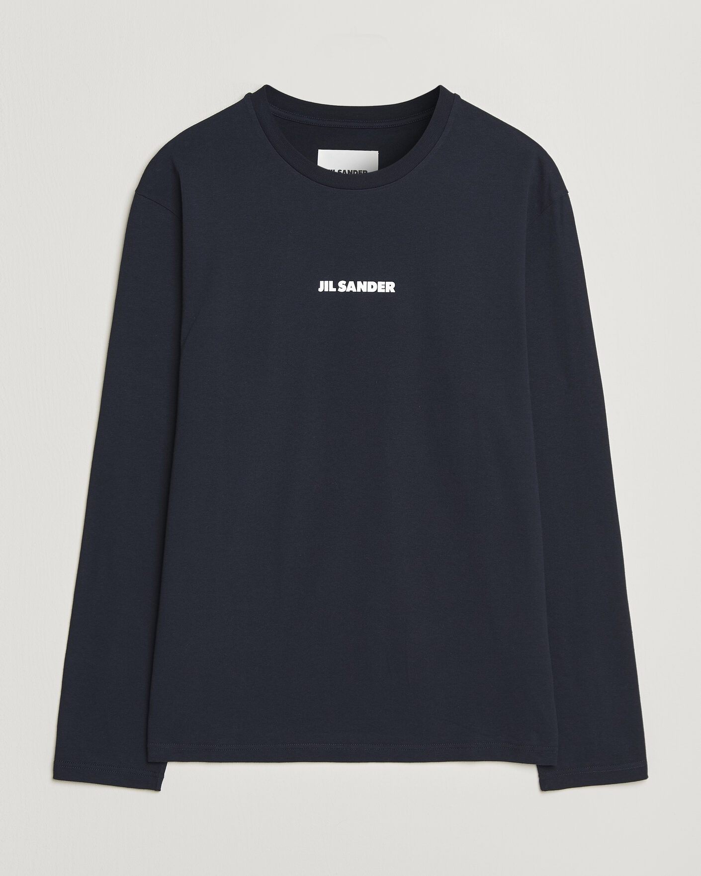 Herr | T-Shirts | Jil Sander | Long Sleeve Logo T-Shirt Navy