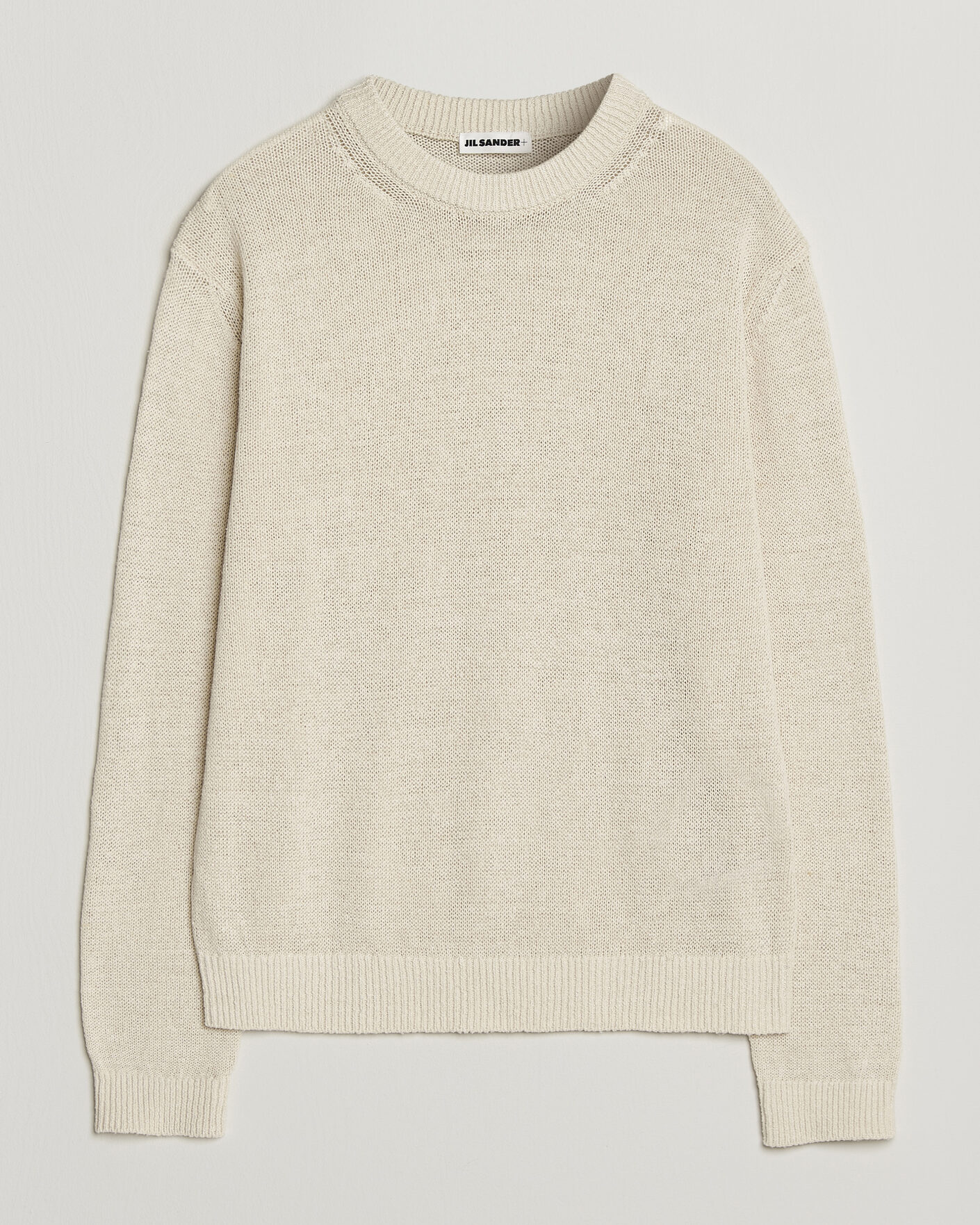 Herr | Tröjor | Jil Sander | Silk Blend Crew Neck Sweater Sand