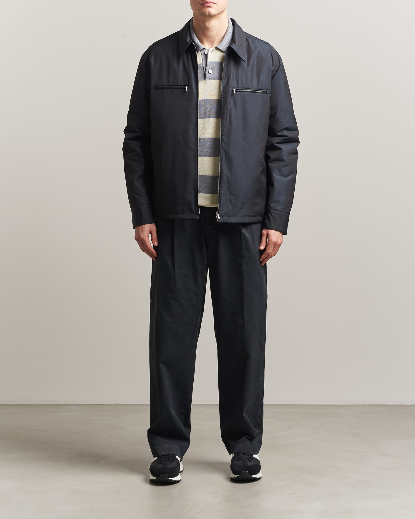 Herr | Jackor | Jil Sander | Nylon Zip Jacket Navy