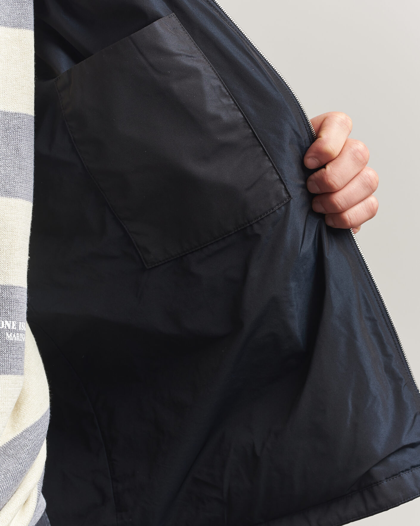 Herr | Jackor | Jil Sander | Nylon Zip Jacket Navy