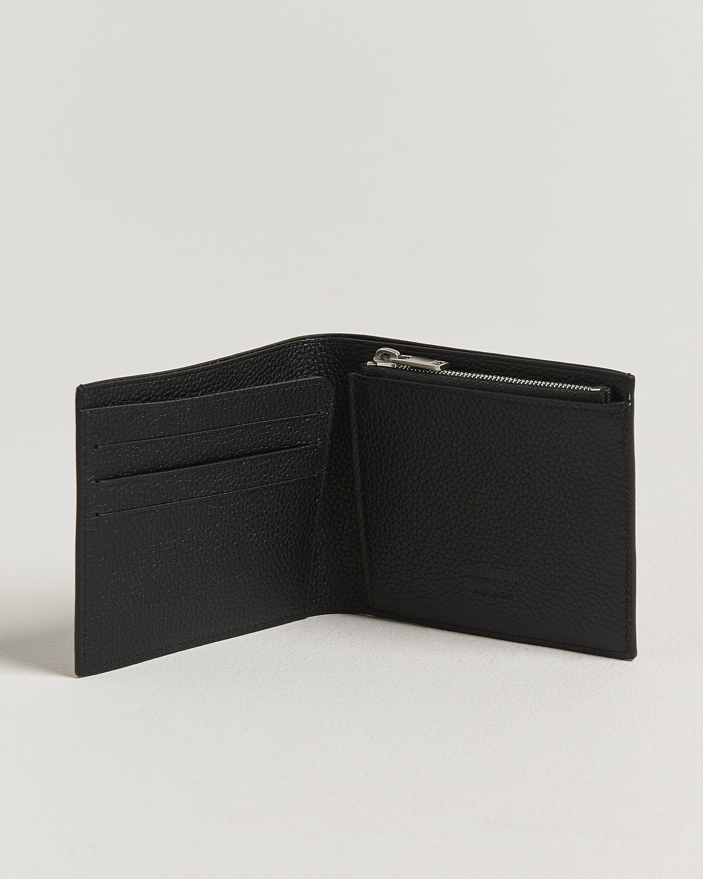 Herr | Plånböcker | Jil Sander | Grain Leather Zip Wallet Black