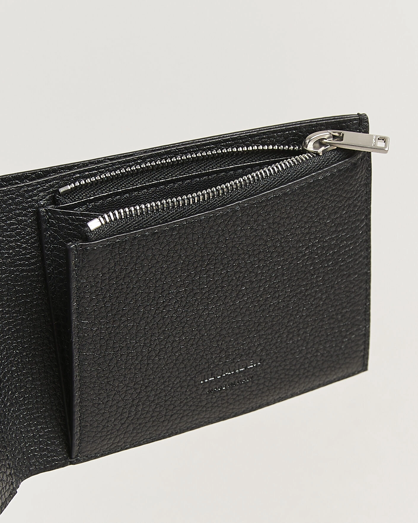 Herr | Plånböcker | Jil Sander | Grain Leather Zip Wallet Black