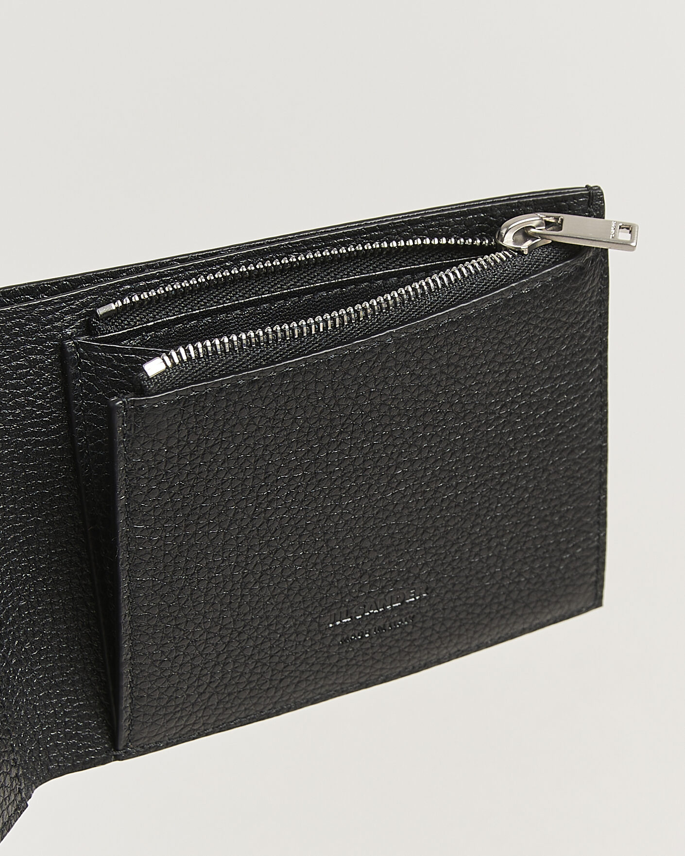 Herr | Plånböcker | Jil Sander | Grain Leather Zip Wallet Black