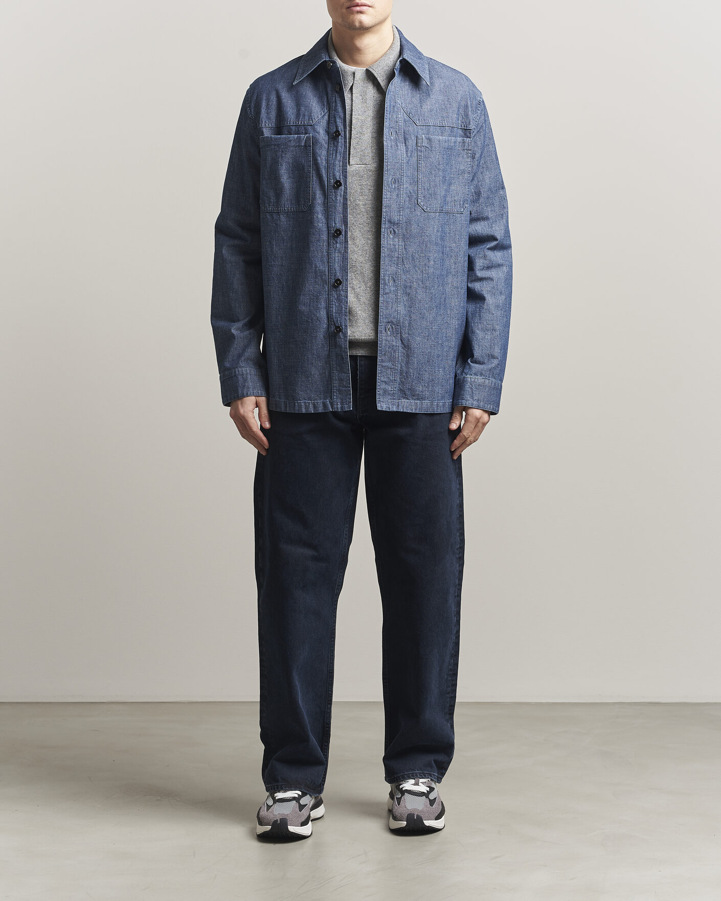Herr | Skjortor | Jil Sander | Denim Overshirt Indigo Blue