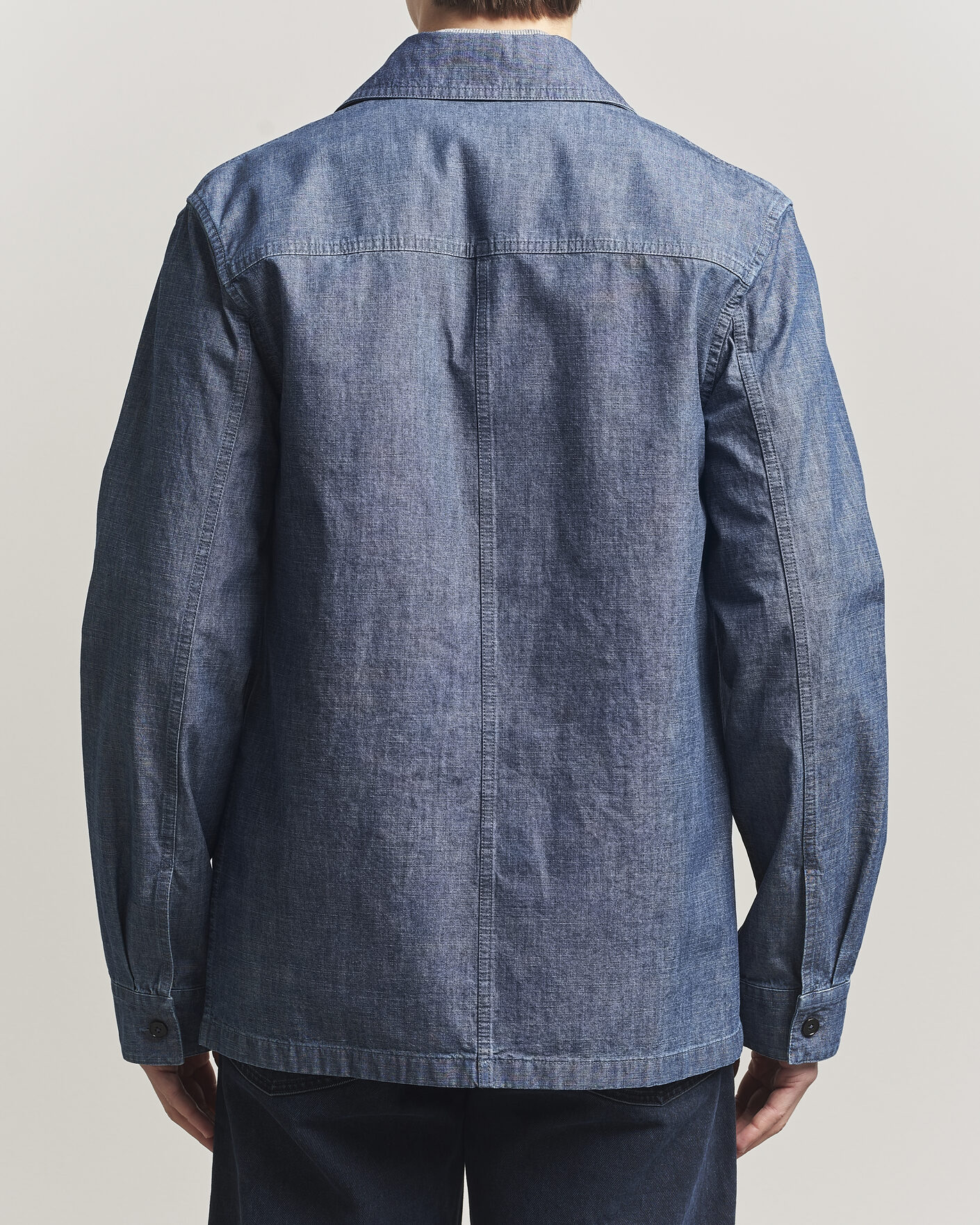 Herr | Skjortor | Jil Sander | Denim Overshirt Indigo Blue