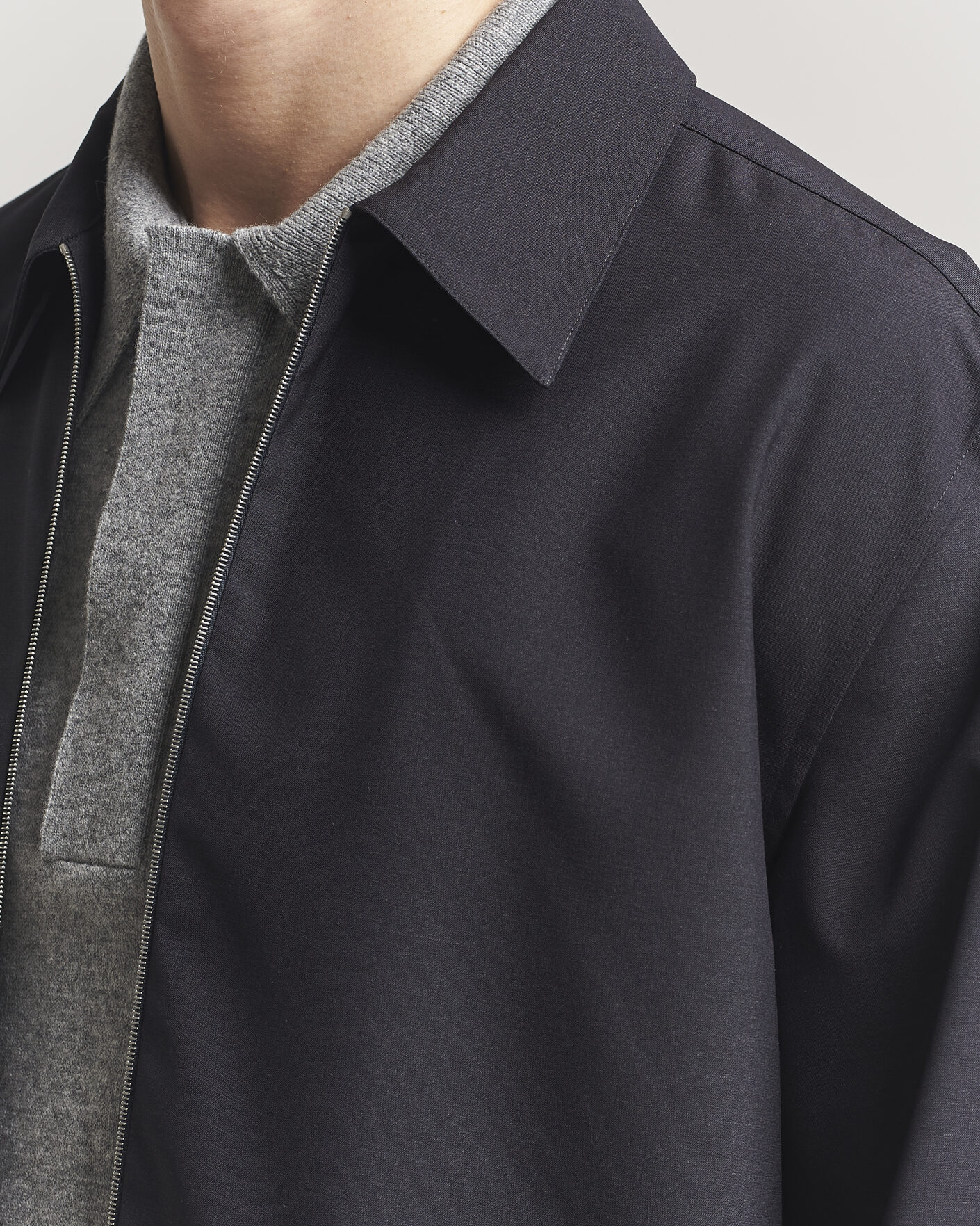 Herr | Skjortor | Jil Sander | Zip Shirt Blouson Navy