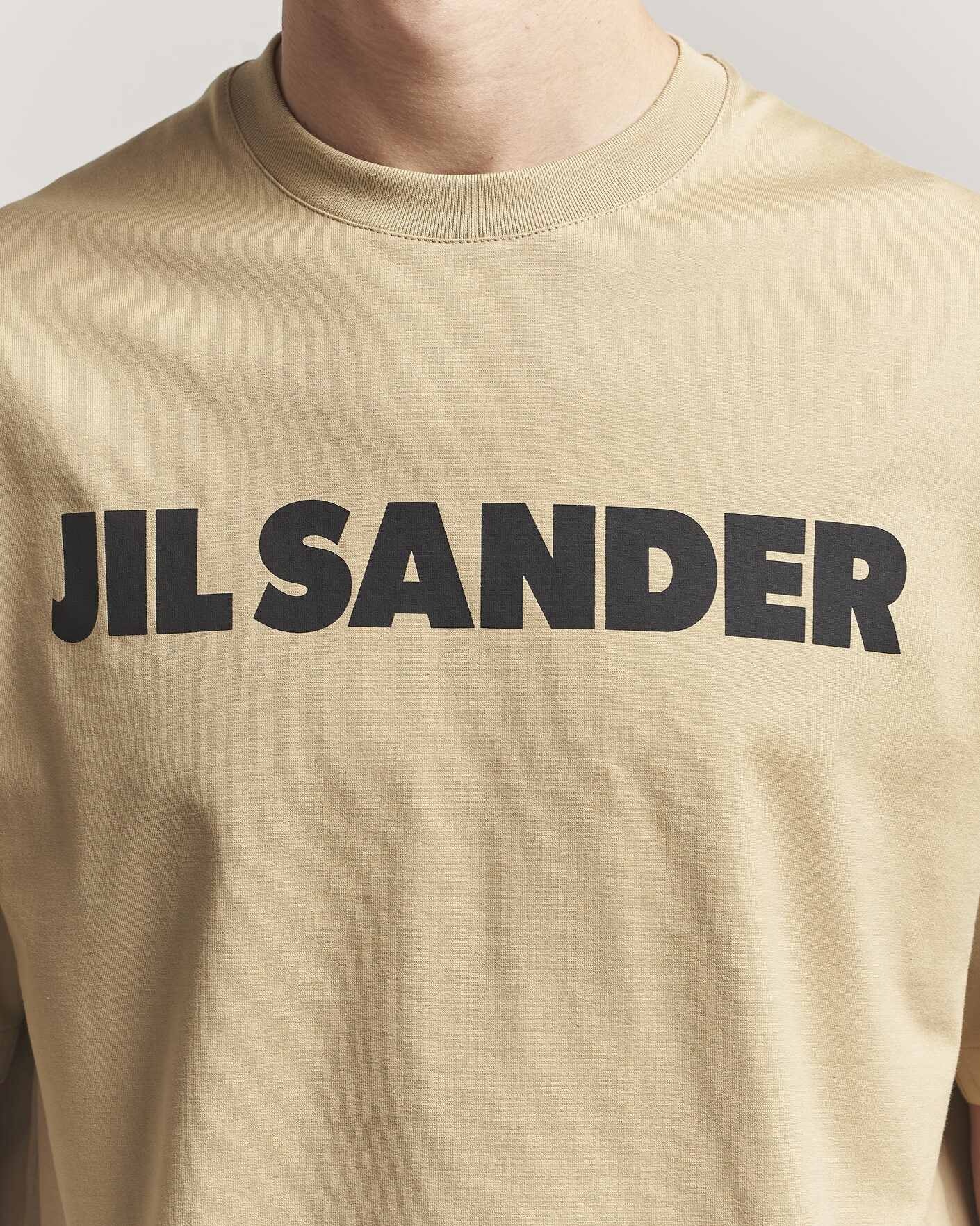 Herr | T-Shirts | Jil Sander | Short Sleeve Logo T-Shirt  Khaki