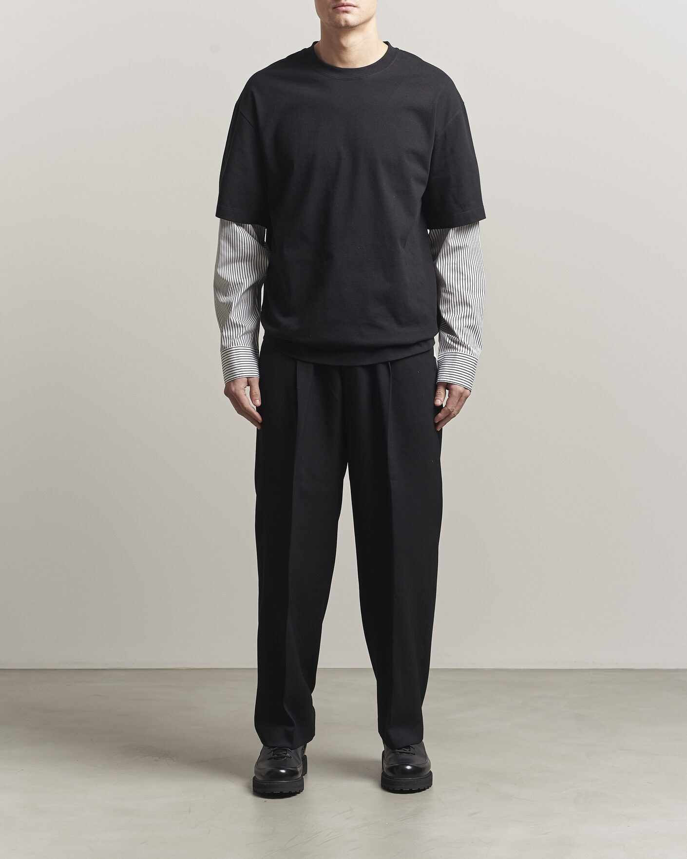Herr | T-Shirts | Jil Sander | Long Sleeve T-Shirt Black