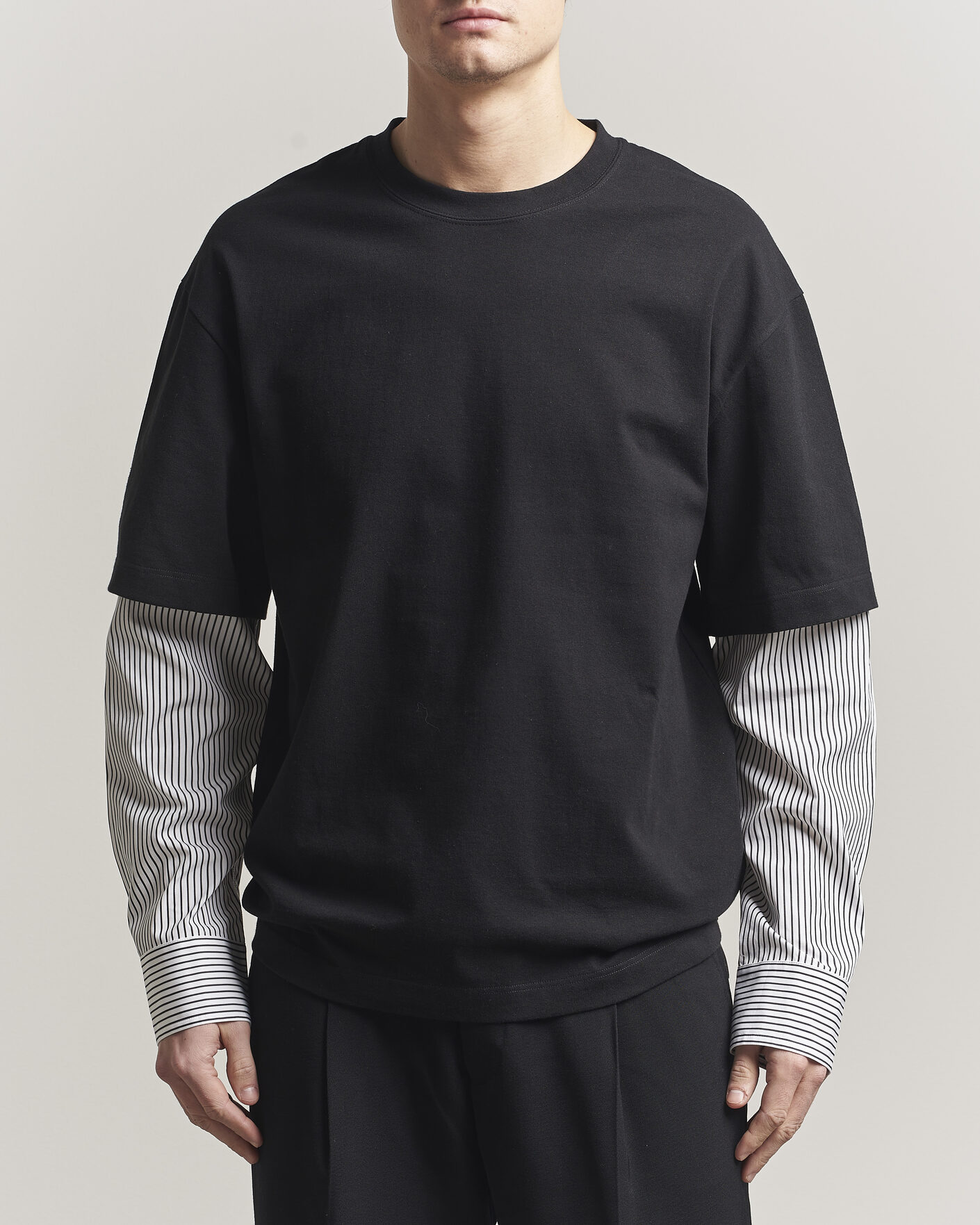 Herr | T-Shirts | Jil Sander | Long Sleeve T-Shirt Black