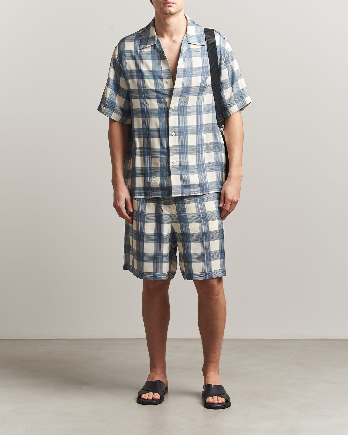 Herr | Shorts | Jil Sander | Vichy Check Shorts Blue/White