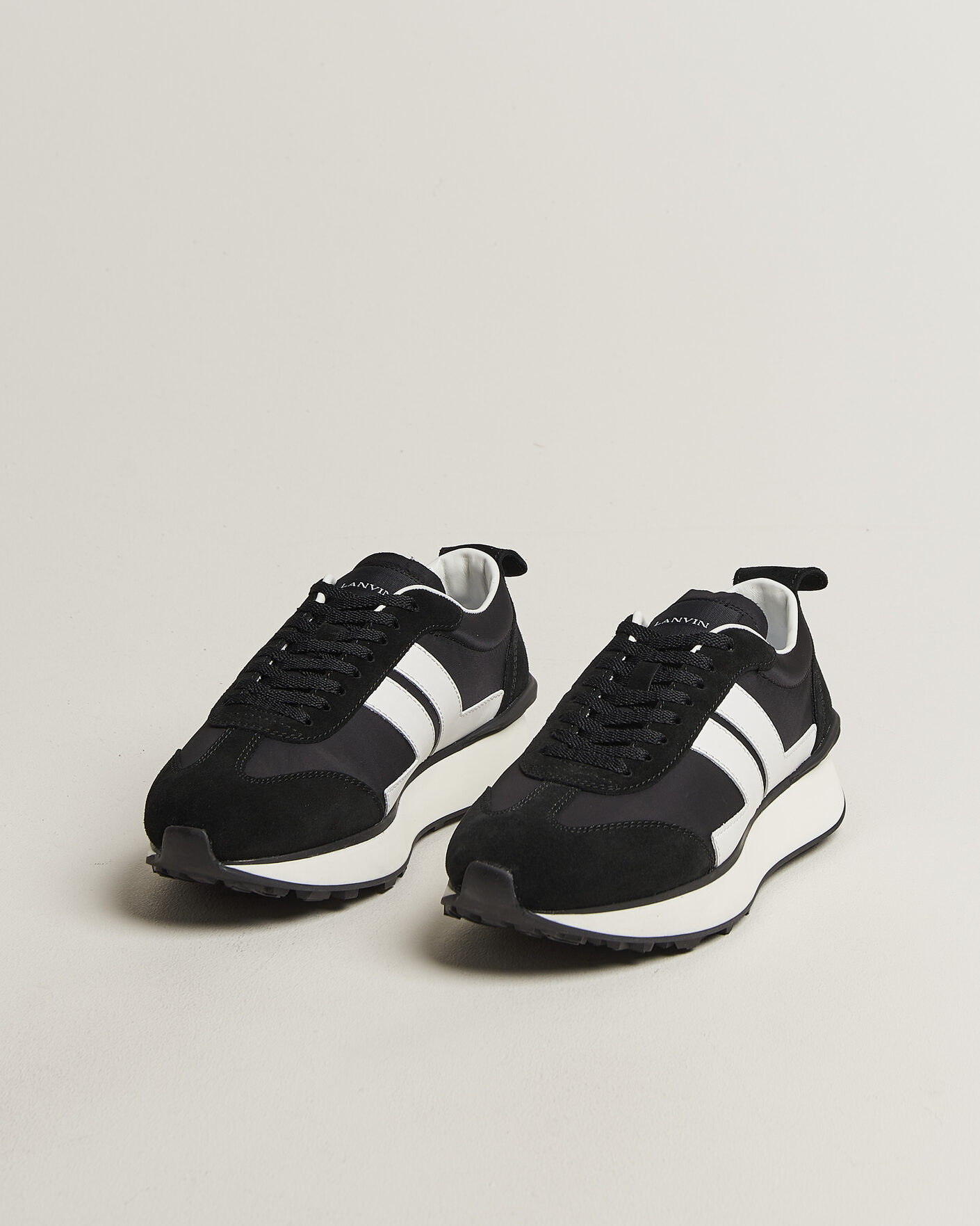 Herr | Sneakers | Lanvin | Bumpr Running Sneakers Black/White