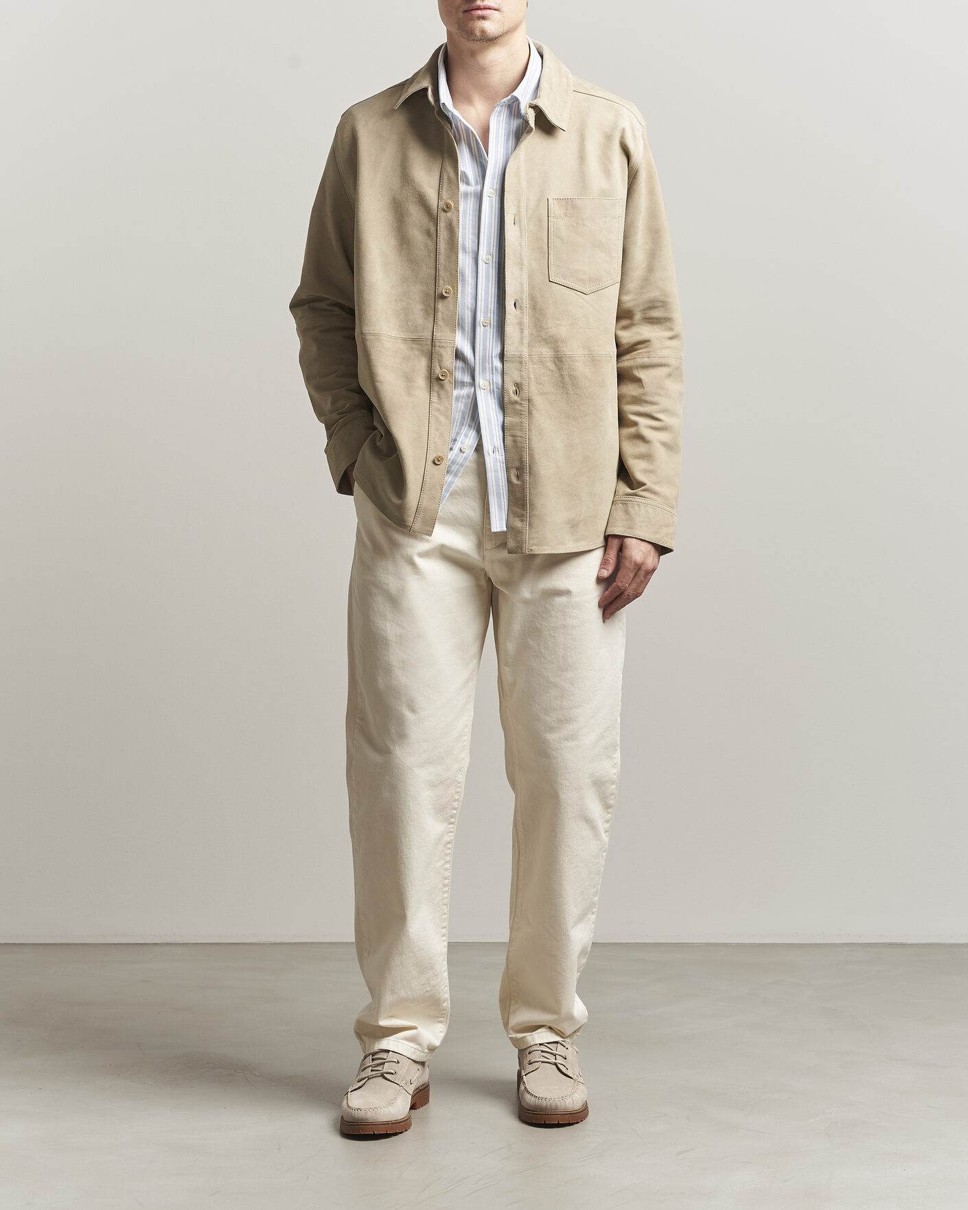Herr | Byxor | LES DEUX | Oscar Chino Pants Eggnog White
