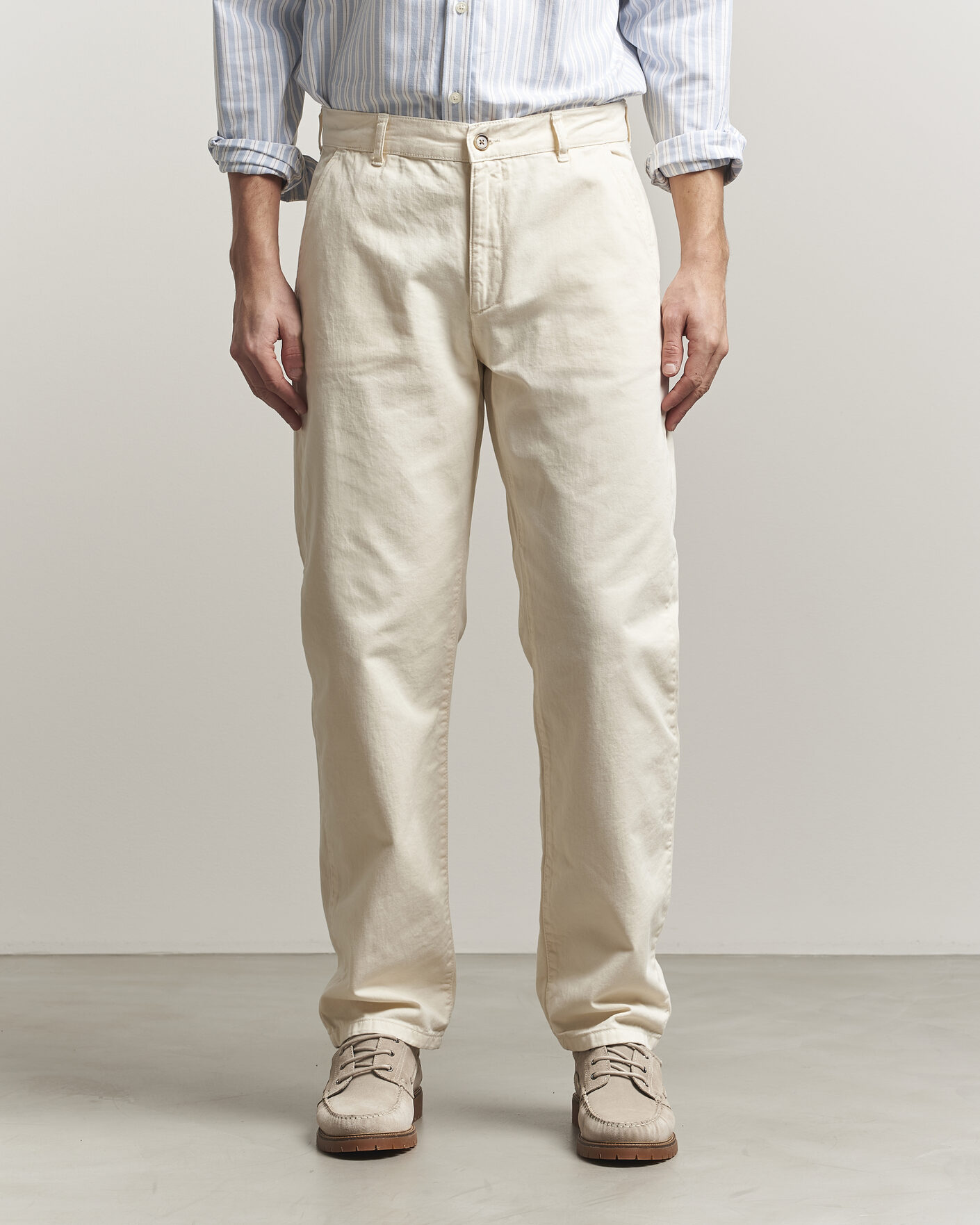 Herr | Byxor | LES DEUX | Oscar Chino Pants Eggnog White