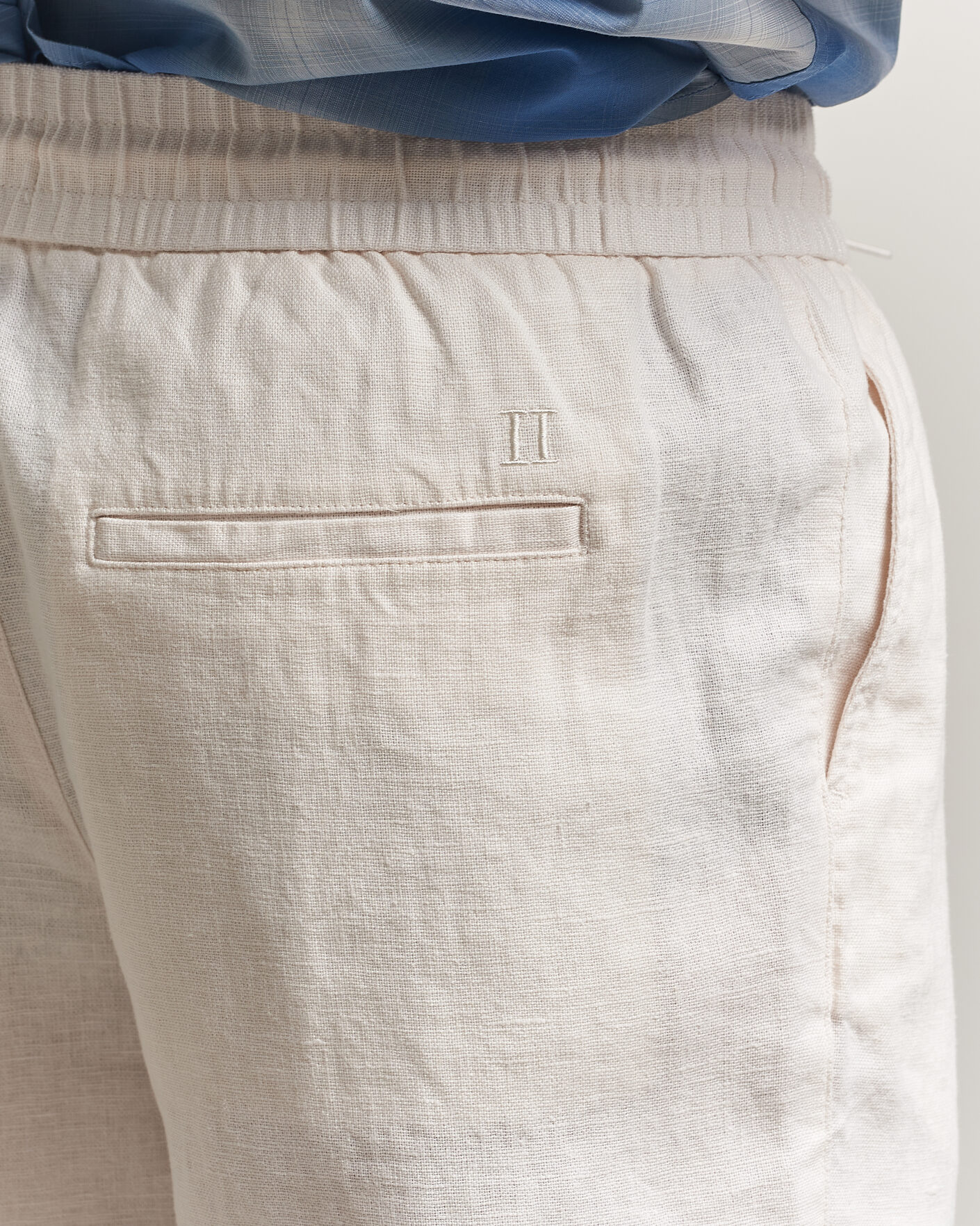 Herr | Byxor | LES DEUX | Patrick Heavy Linen/Cotton Pants Eggnog White