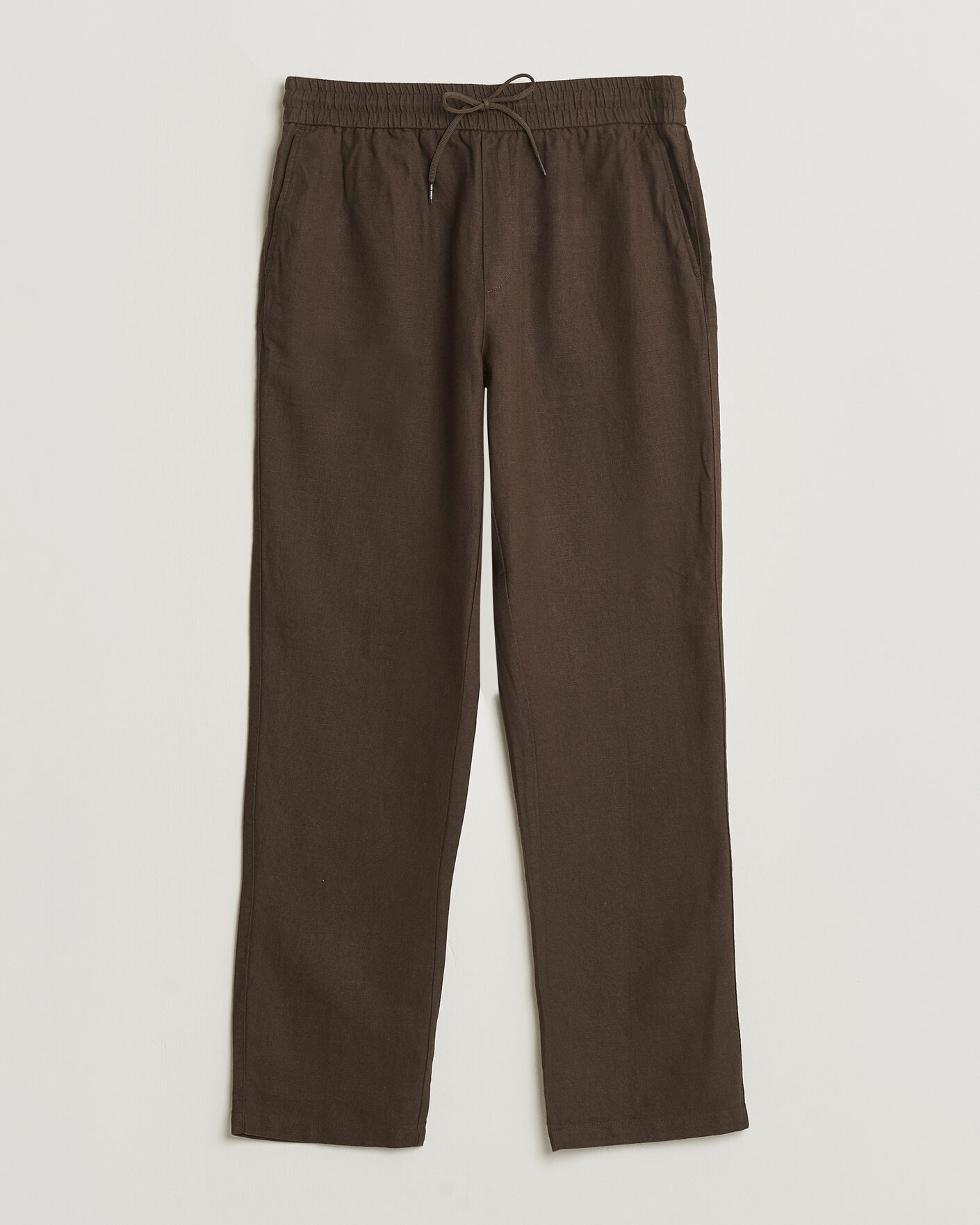 Herr | Byxor | LES DEUX | Patrick Heavy Linen/Cotton Pants Brown