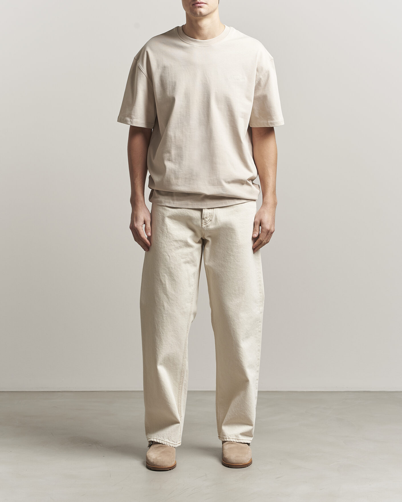Herr | T-Shirts | LES DEUX | Crew T-Shirt Light Sand