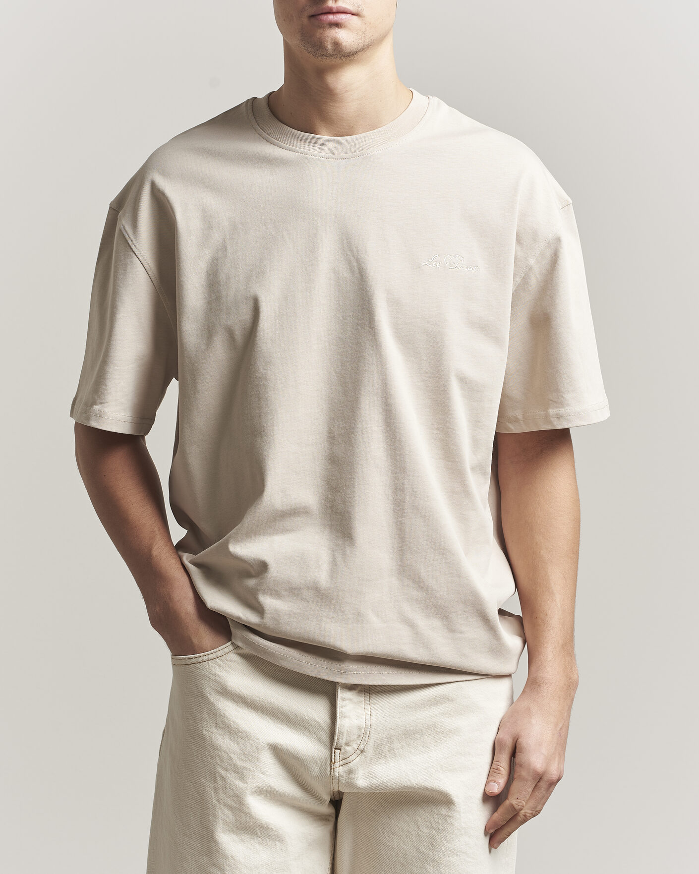 Herr | T-Shirts | LES DEUX | Crew T-Shirt Light Sand