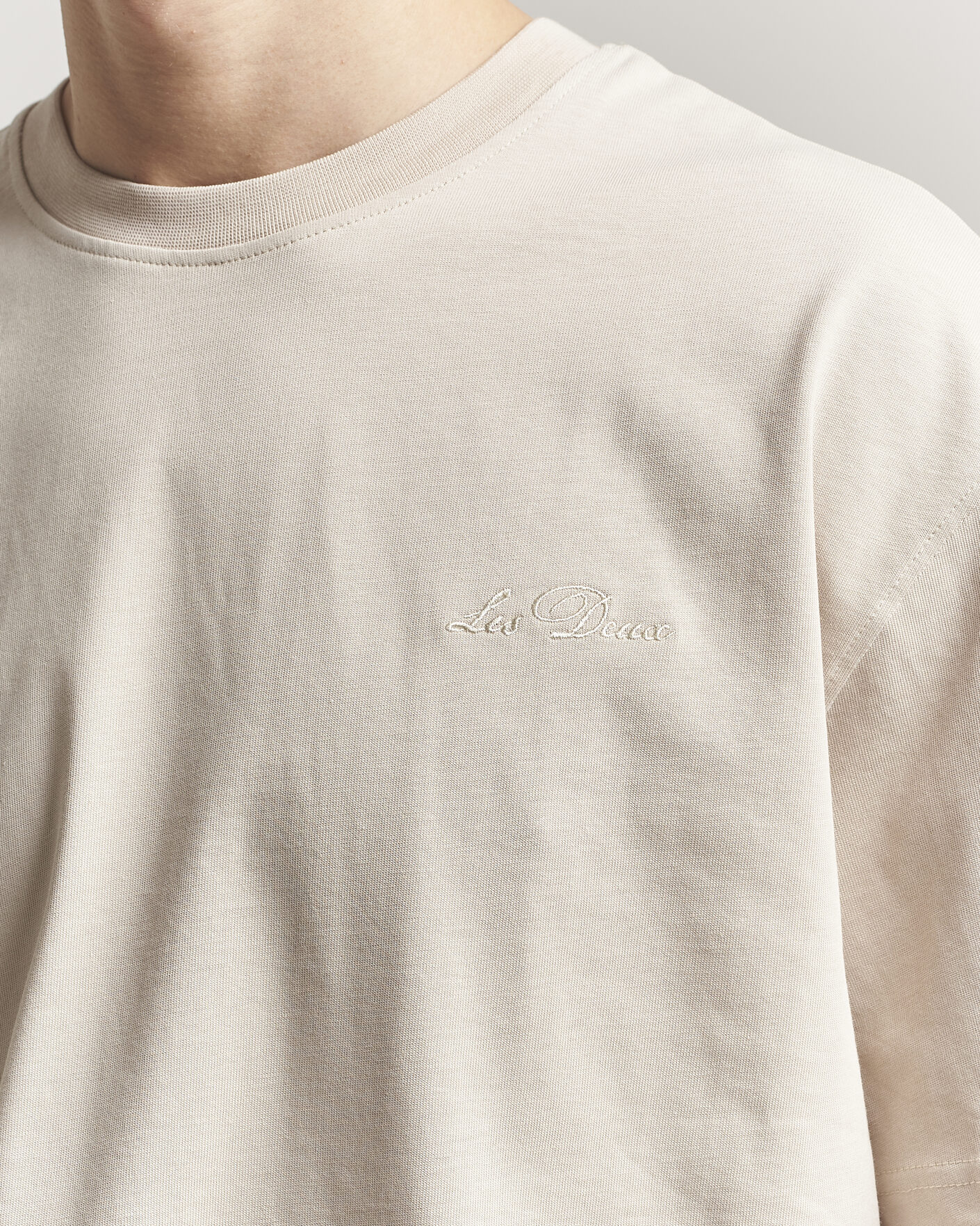 Herr | T-Shirts | LES DEUX | Crew T-Shirt Light Sand