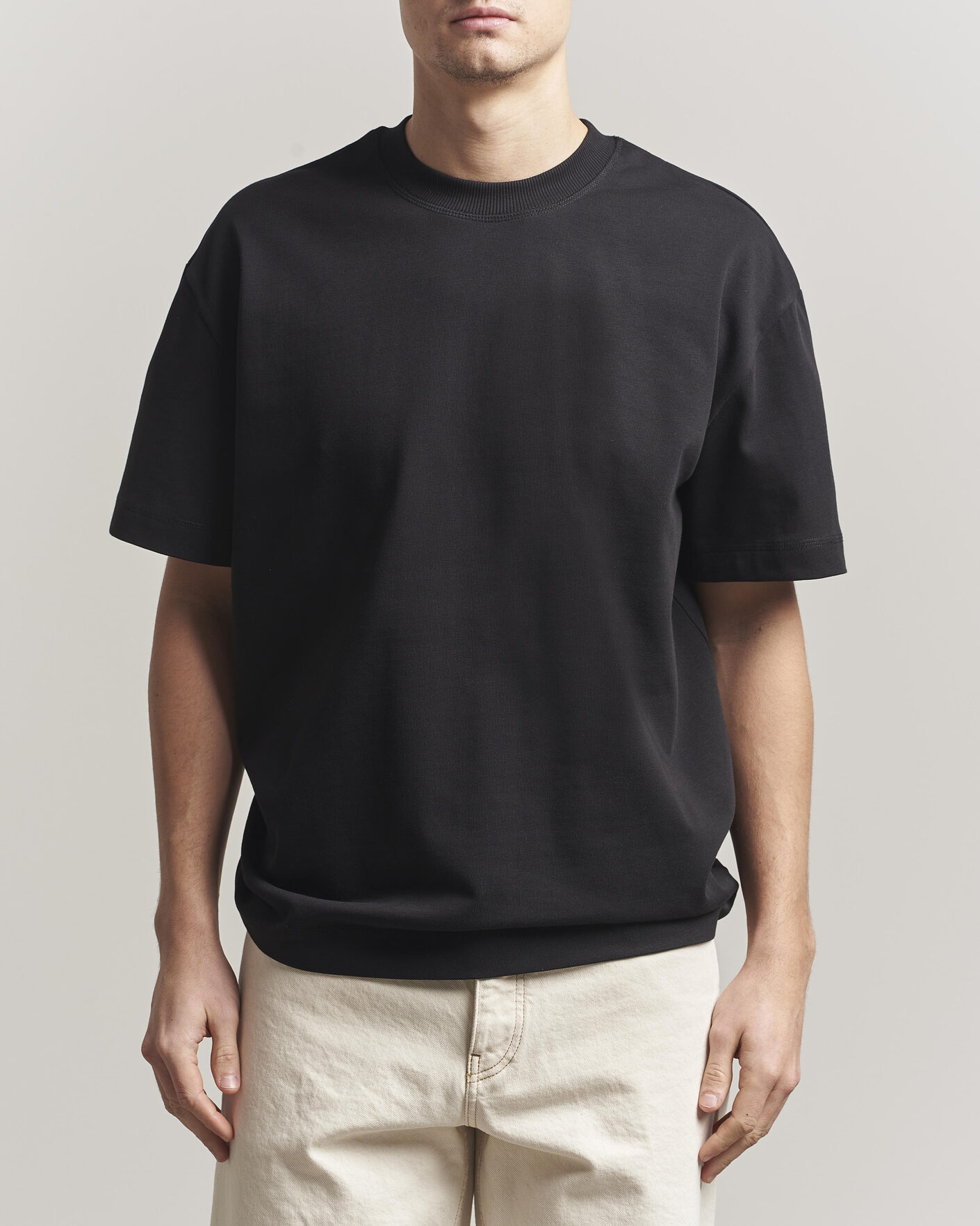 Herr | T-Shirts | LES DEUX | Carl Heavyweight T-Shirt Black