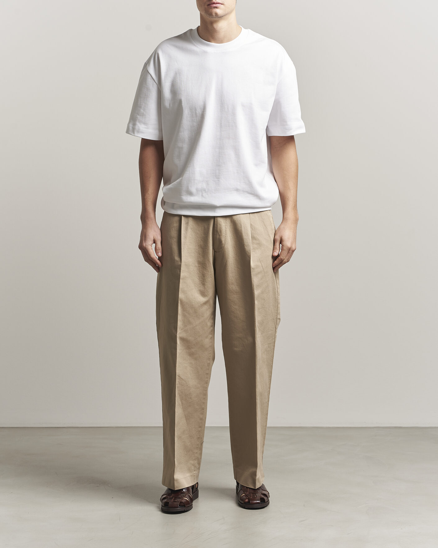 Herr | T-Shirts | LES DEUX | Carl Heavyweight T-Shirt White