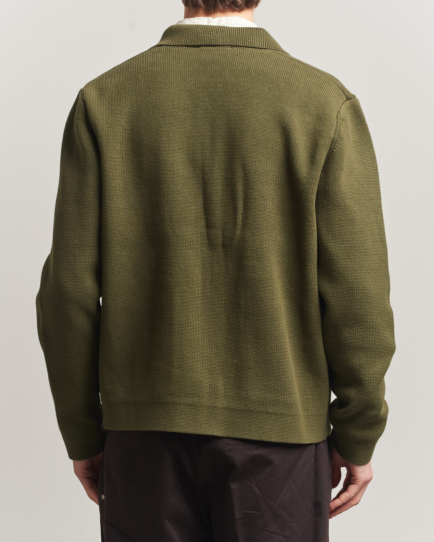 Herr | Tröjor | LES DEUX | Fisher Cotton Milano Zip Olive Night