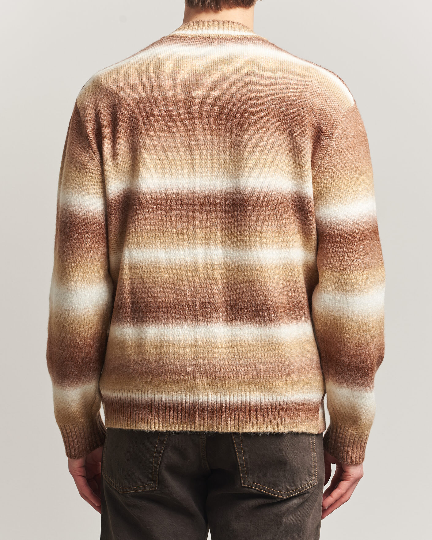 Herr | Tröjor | LES DEUX | Boston Gradient Knitted Cardigan Teak Brown