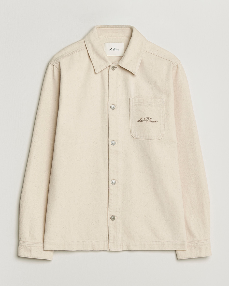 Herr | Skjortor | LES DEUX | Layton Faience Twill Overshirt Ivory