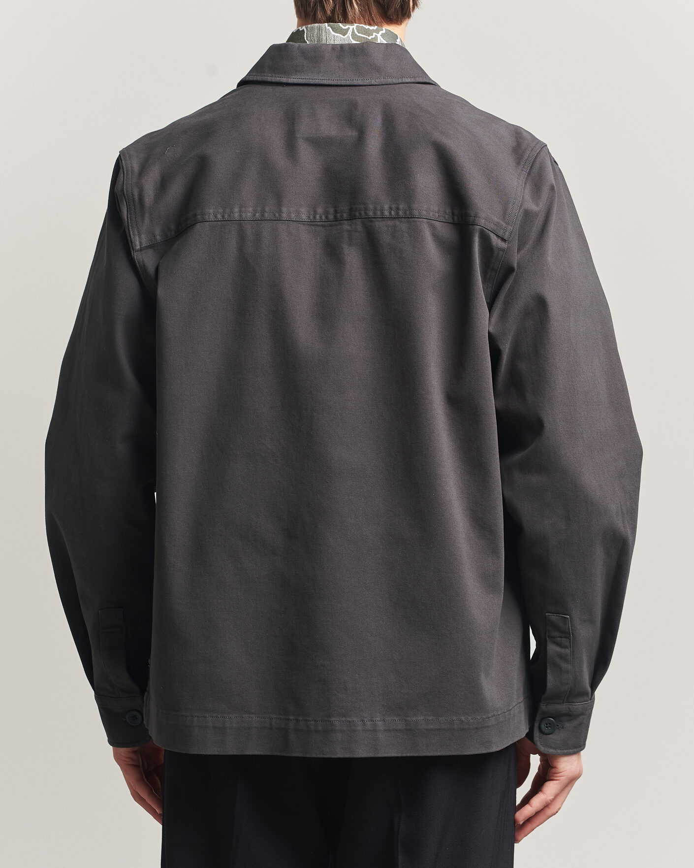 Herr | Skjortor | LES DEUX | Layton Cotton Overshirt Black