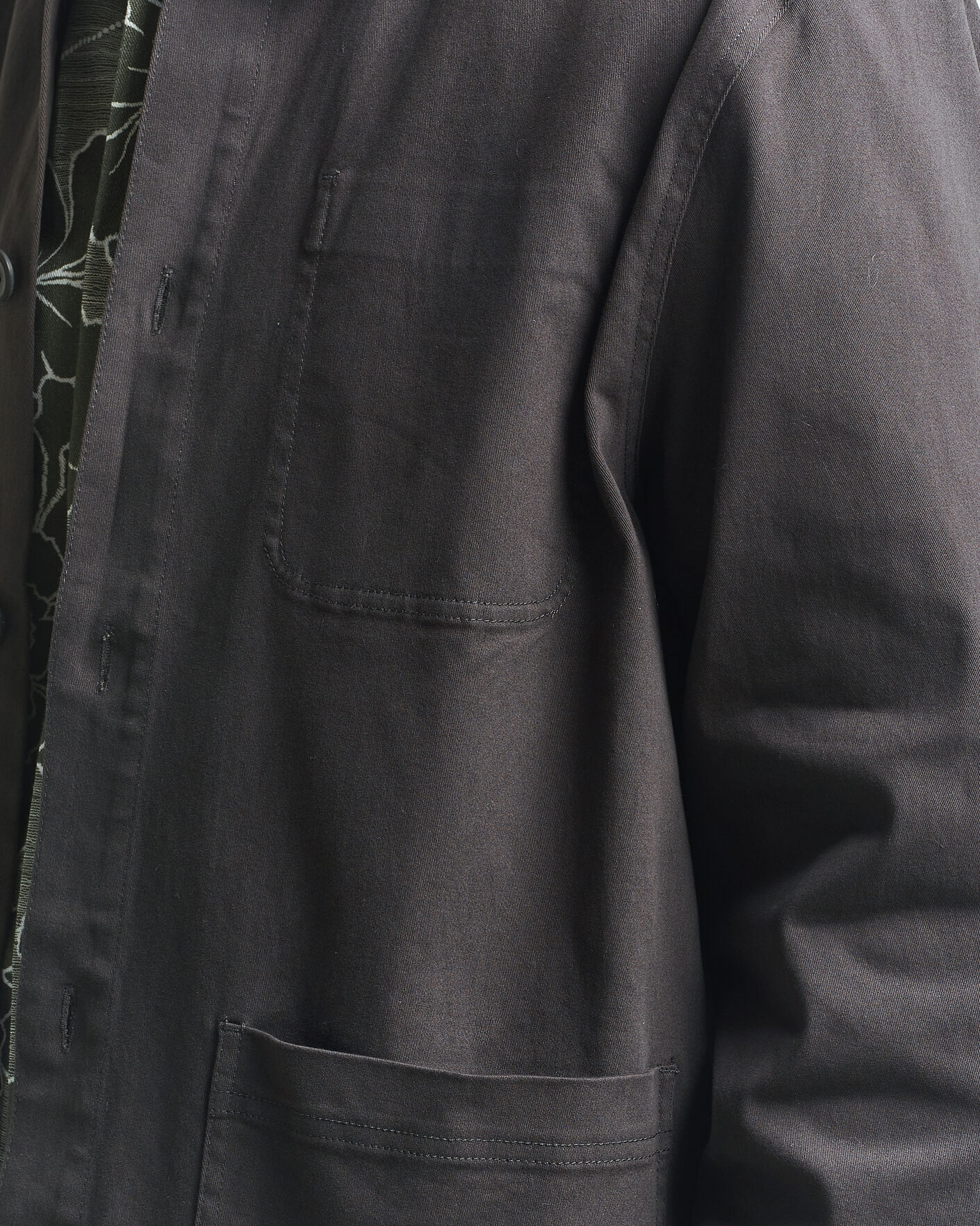 Herr | Skjortor | LES DEUX | Layton Cotton Overshirt Black