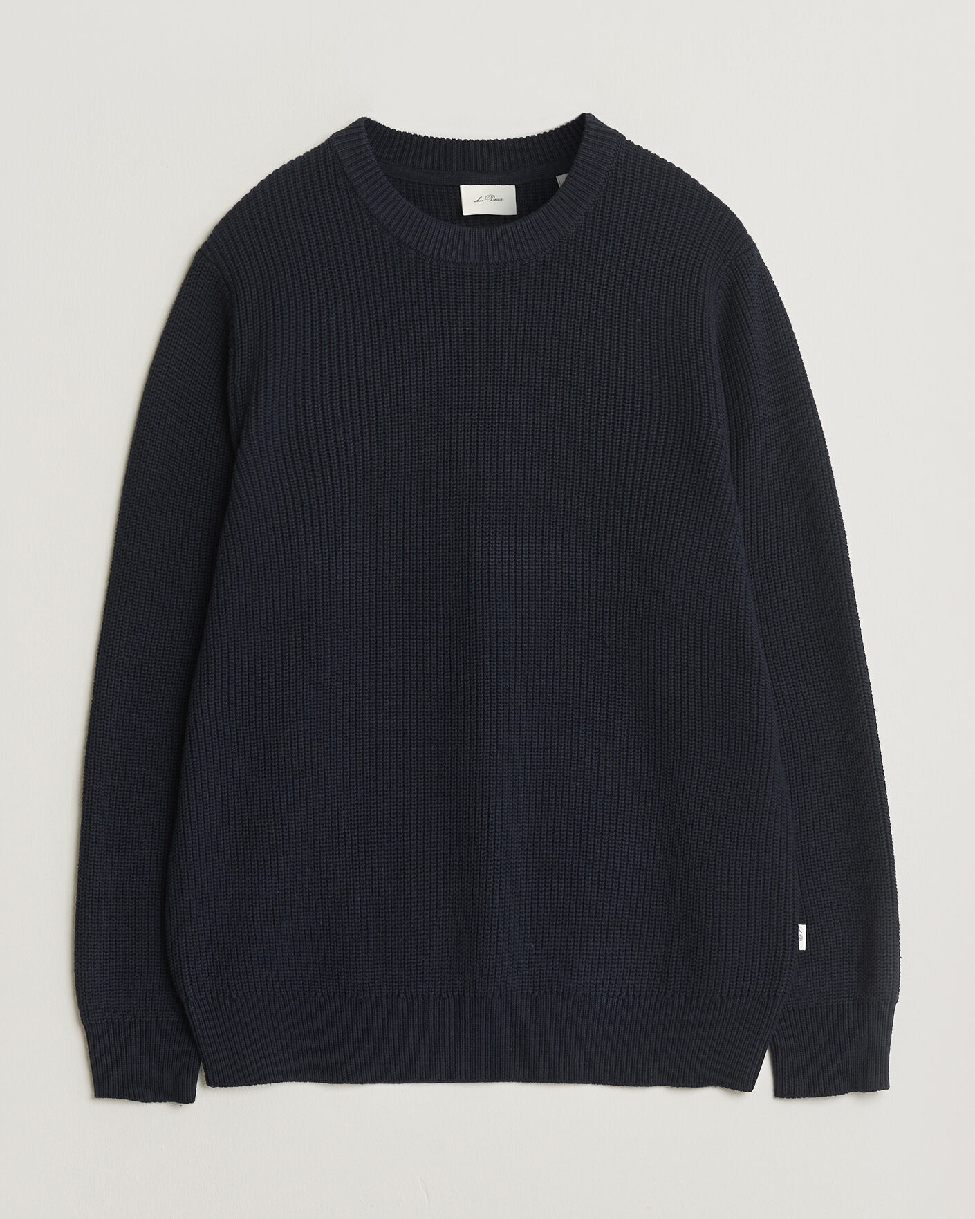 Herr | Tröjor | LES DEUX | Garry Rib Crew Neck Knit Dark Navy
