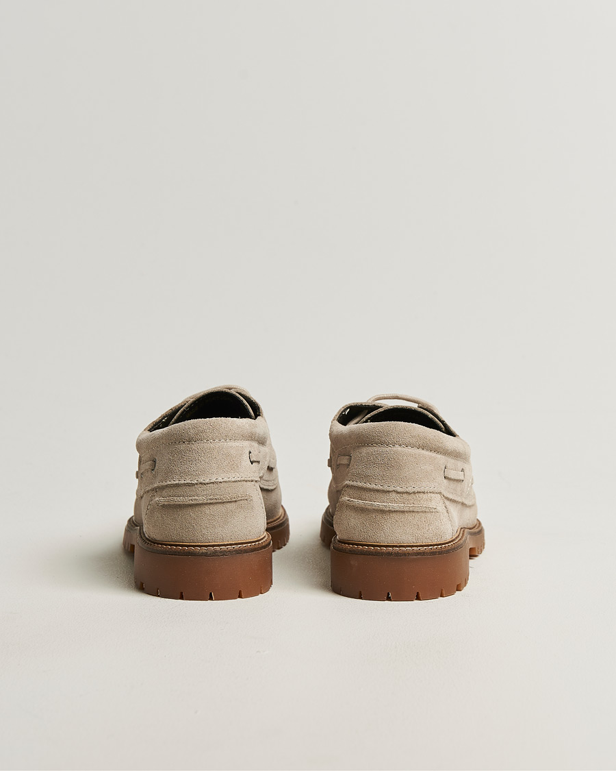Herr | Sneakers | LES DEUX | Taylor Suede Boat Shoe Light Sand