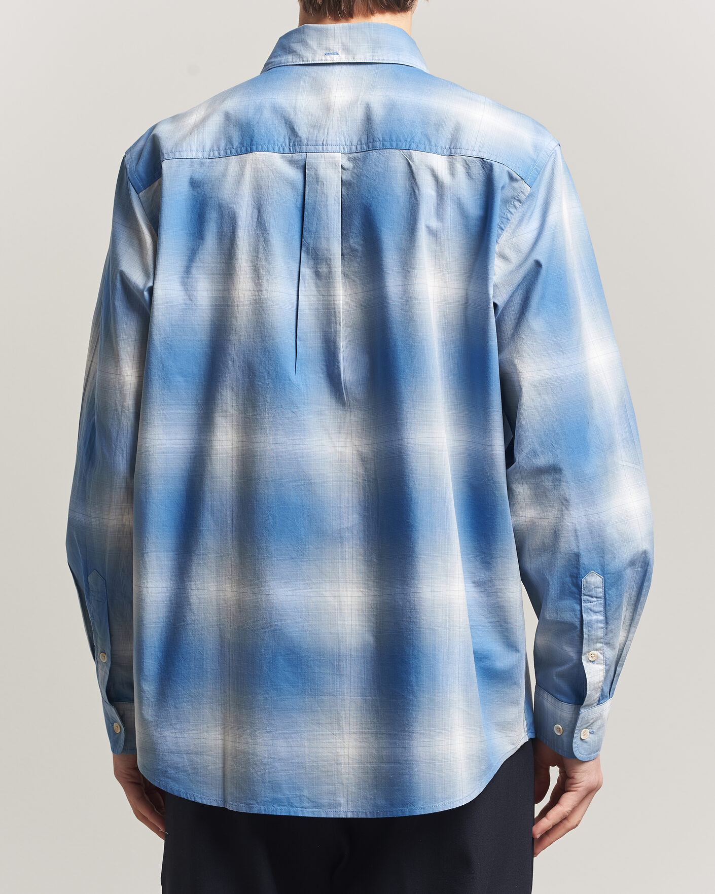 Herr | Skjortor | LES DEUX | Kent Shadowcheck Shirt Palace Blue