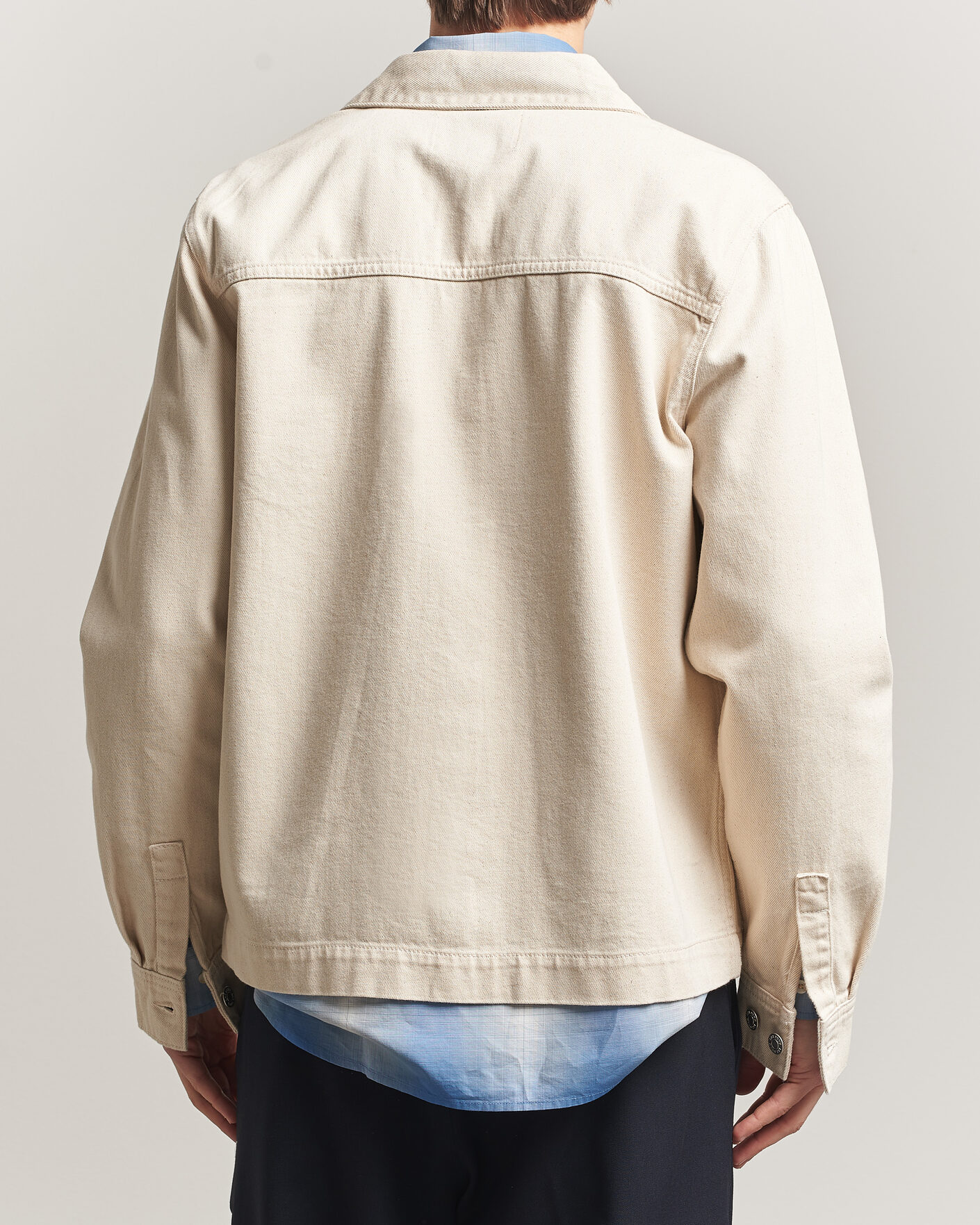 Herr | Skjortor | LES DEUX | Layton Denim Overshirt Ivory