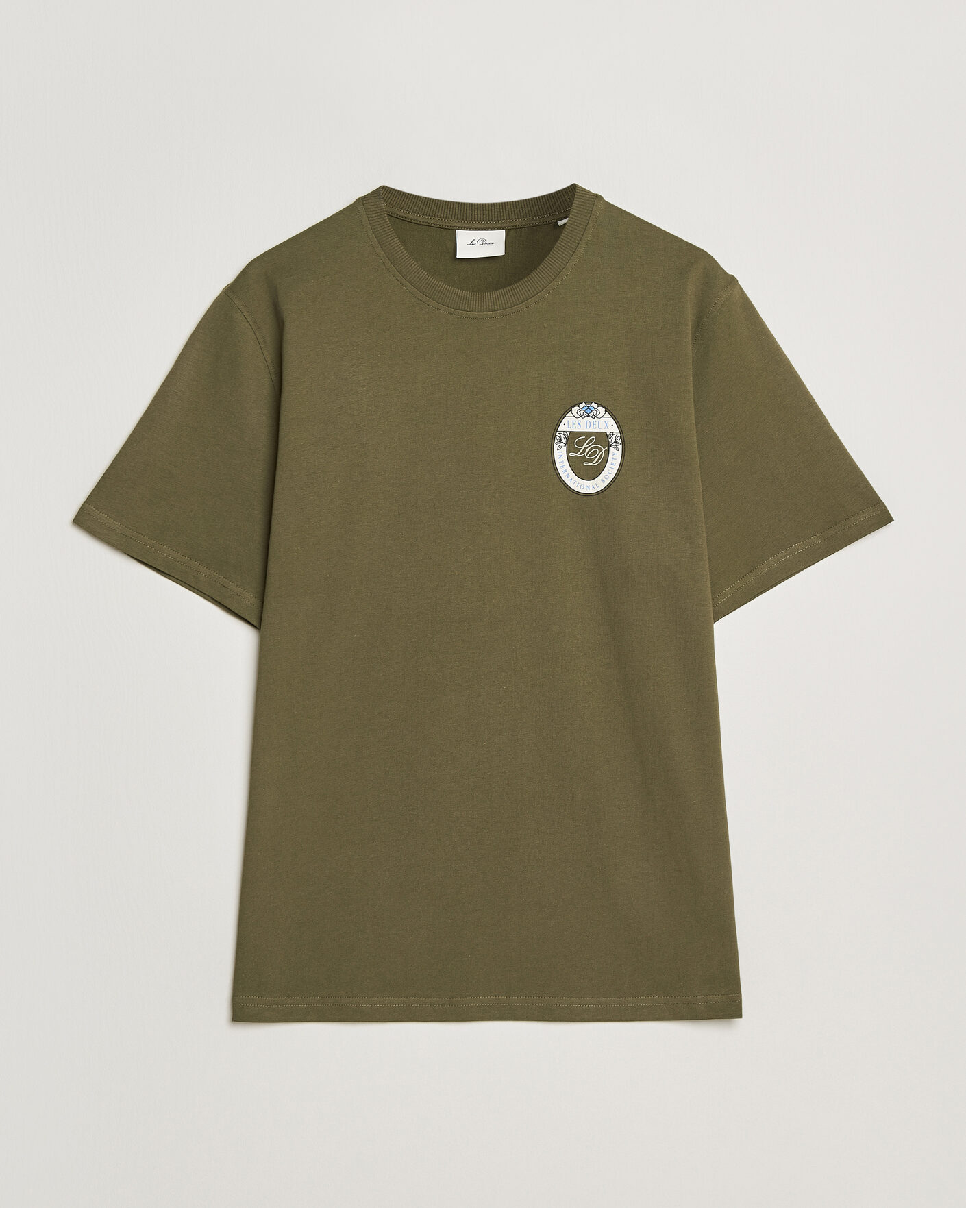Herr | T-Shirts | LES DEUX | Brday Emblem T-Shirt Olive Night Green