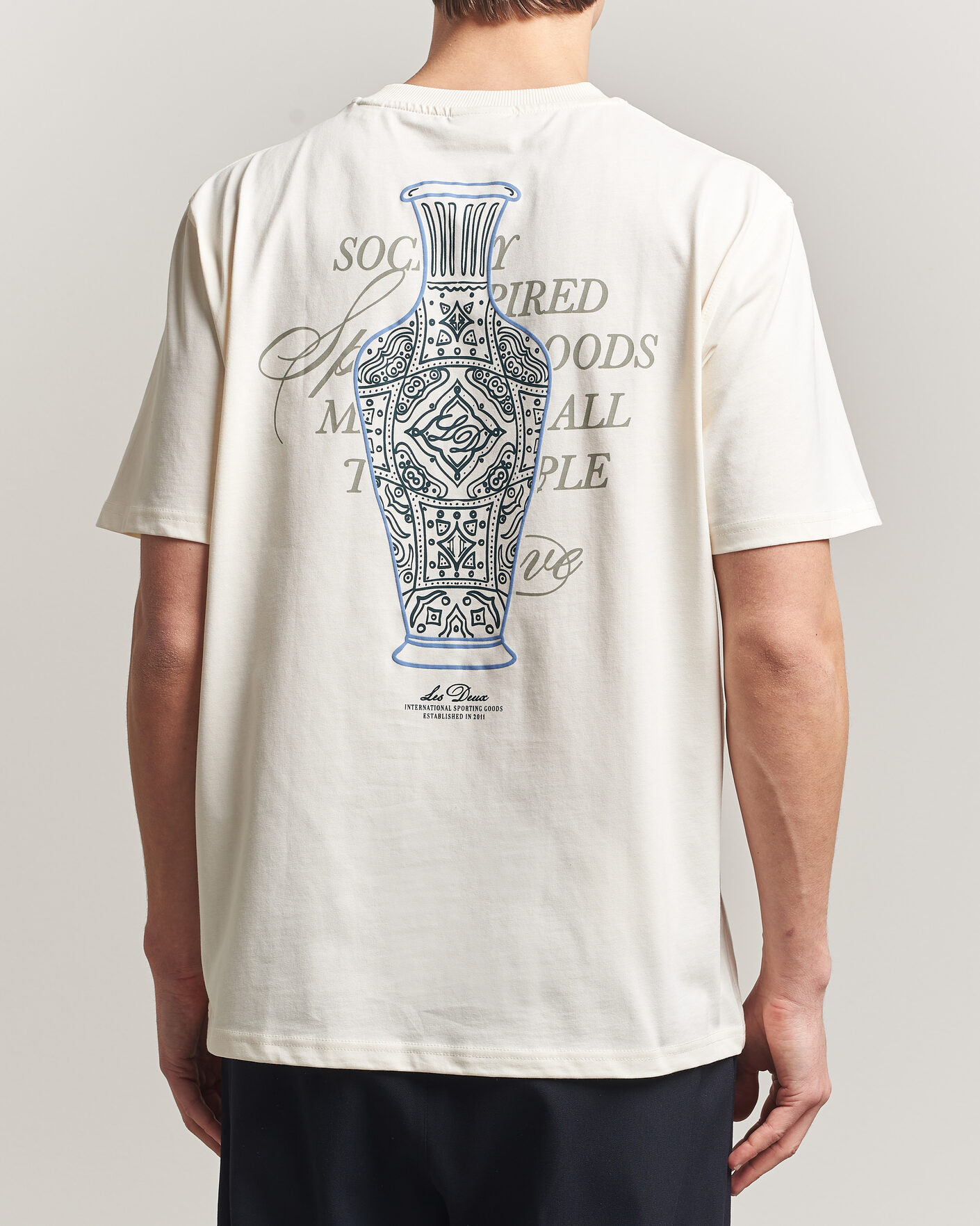 Herr | T-Shirts | LES DEUX | Ben Faience T-Shirt Eggnog White