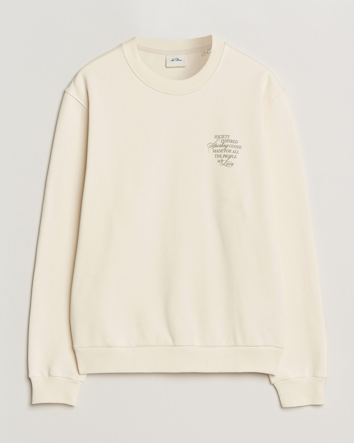 Herr | Tröjor | LES DEUX | Ben Faience Sweatshirt Eggnog White