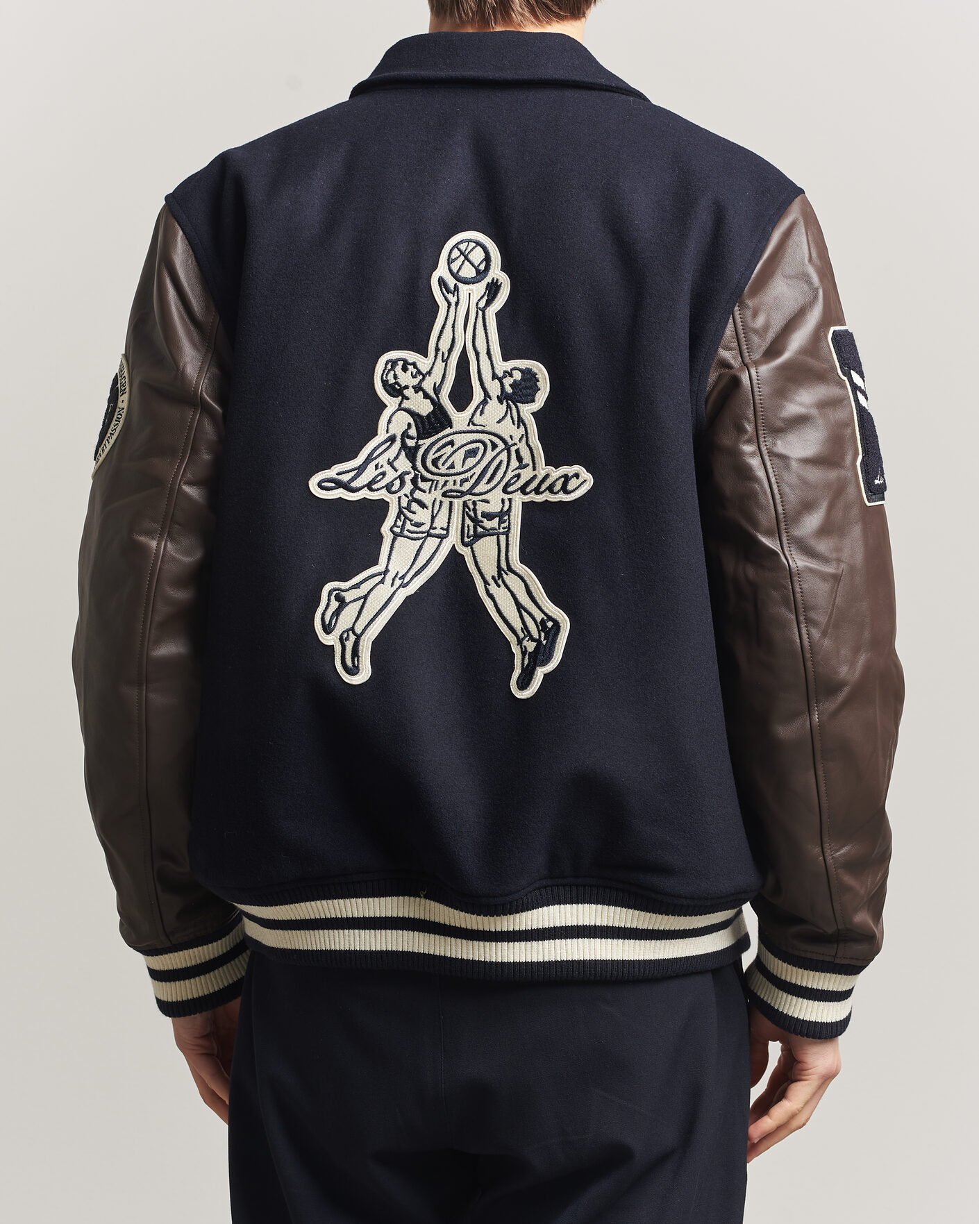 Herr | Jackor | LES DEUX | Basket Varsity Wool Jacket Dark Navy