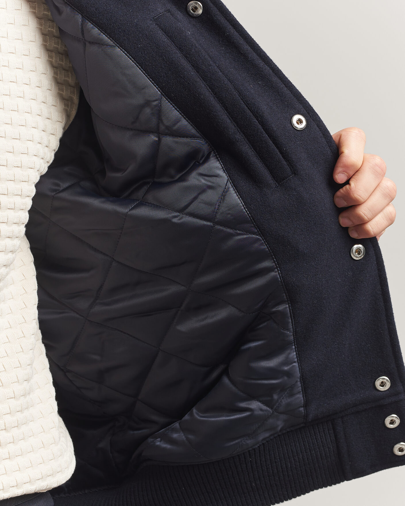 Herr | Jackor | LES DEUX | Basket Varsity Wool Jacket Dark Navy
