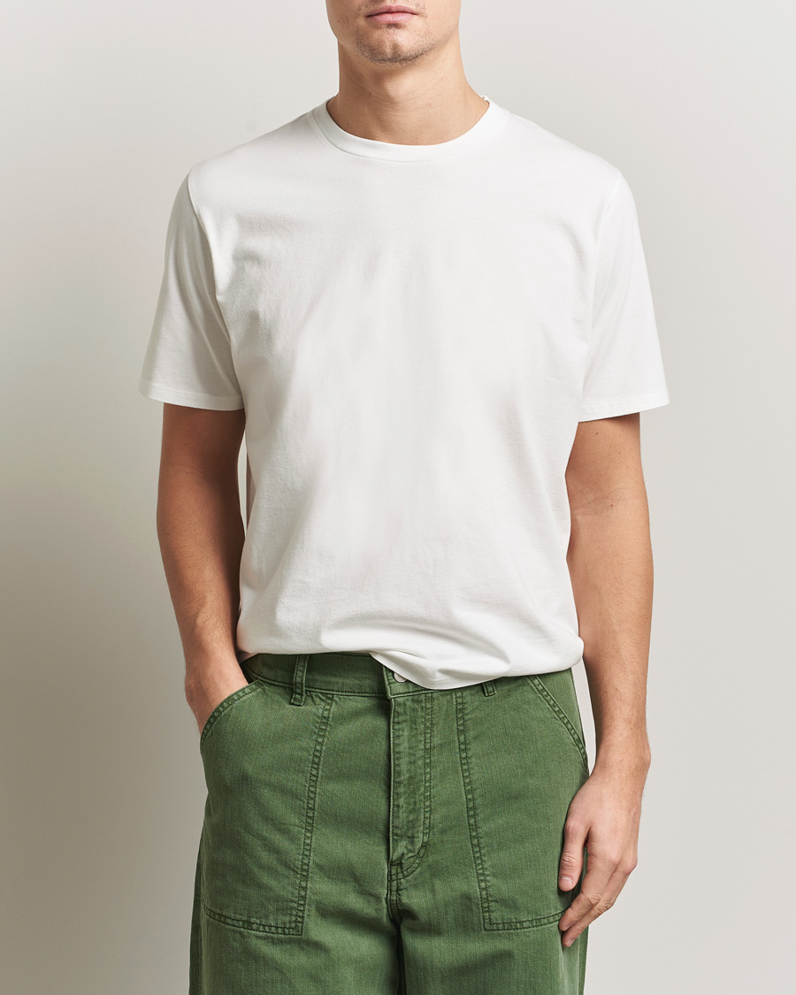 Herr | T-Shirts | Jeanerica | Delon Crew Neck T-Shirt Natural White